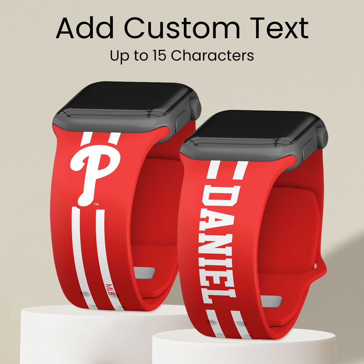 Philadelphia Phillies Custom Name HD Apple Watch Band