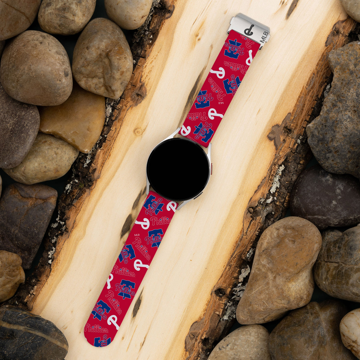 Game Time Philadelphia Phillies Signature Series Quick Change Watch Band With Engraved Buckle