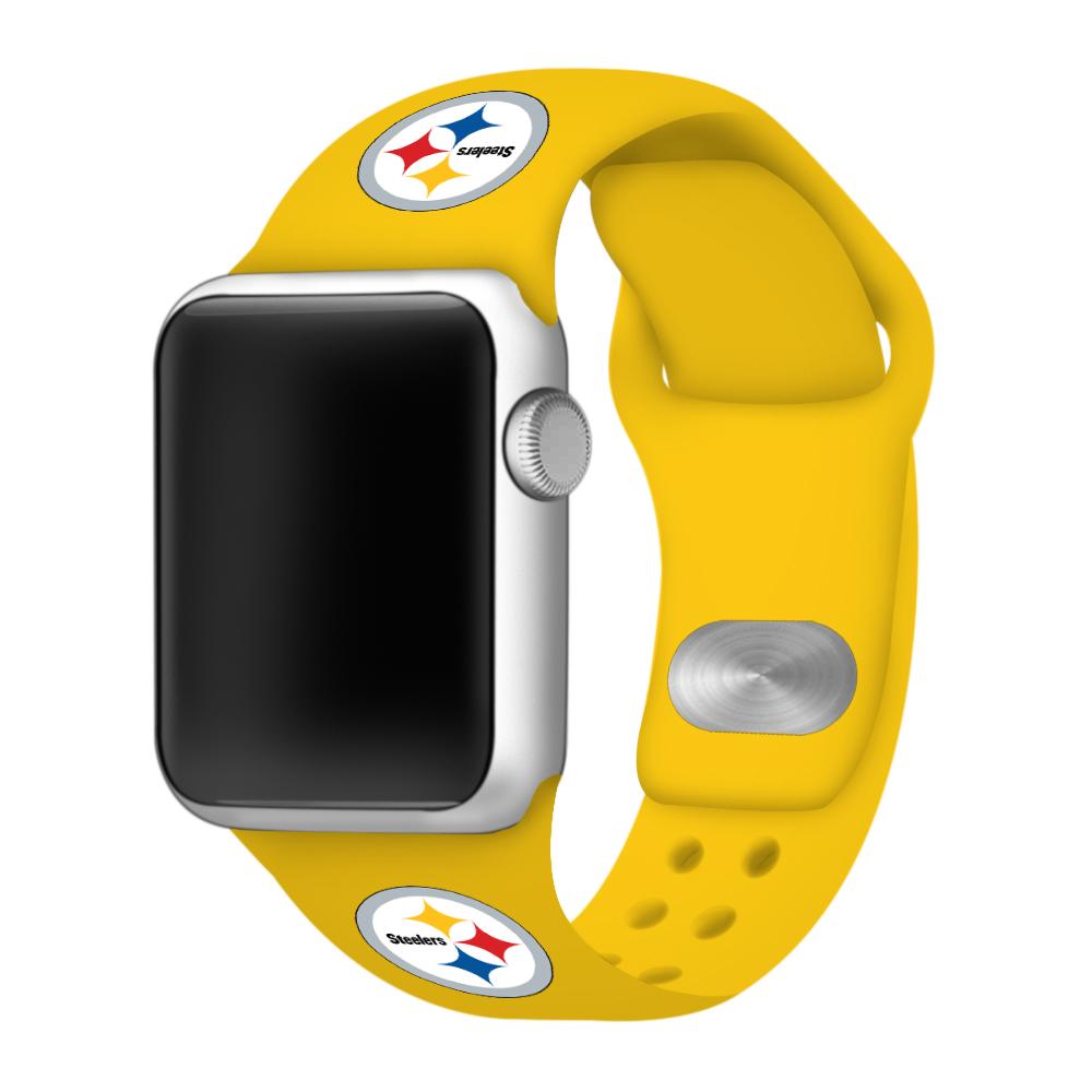 Pittsburgh Steelers Silicone Apple Watch Band-AffinityBands