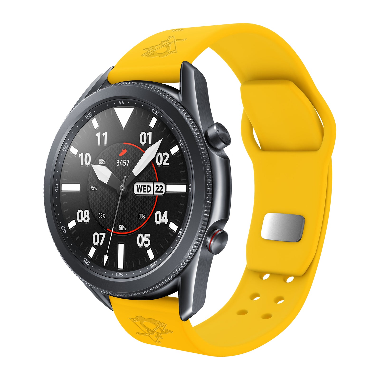 Pittsburgh Penguins Engraved Silicone Watchband - Game Time Bands