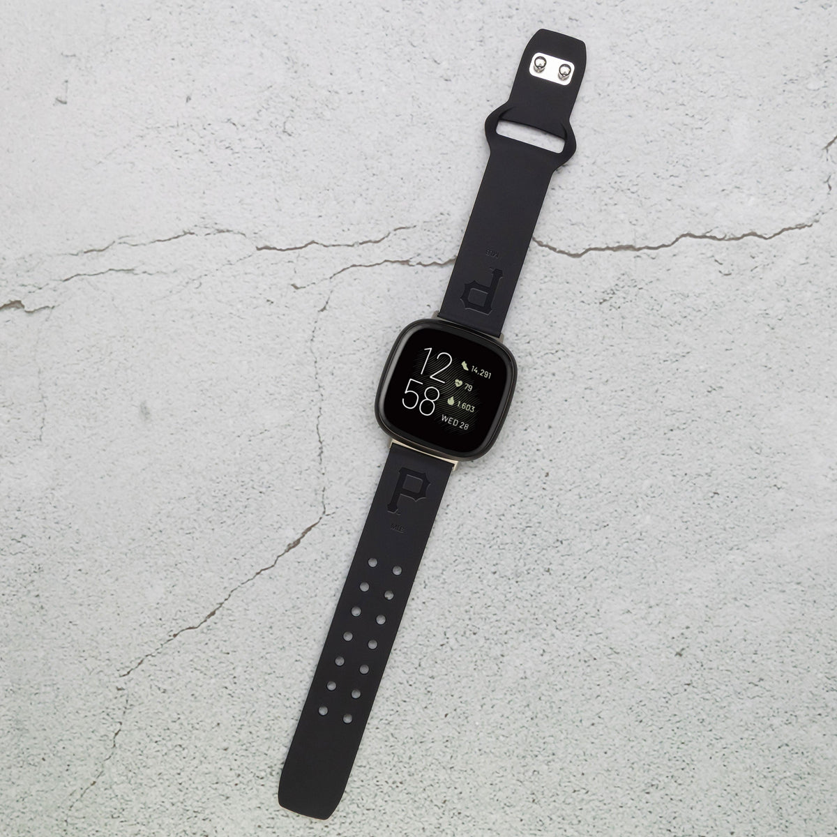 Pittsburgh Pirates Fitbit Engraved Silicone Watch Band