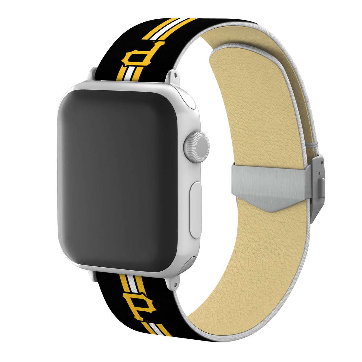 Pittsburgh Pirates Full Print Watch Band With Engraved Buckle - Game Time