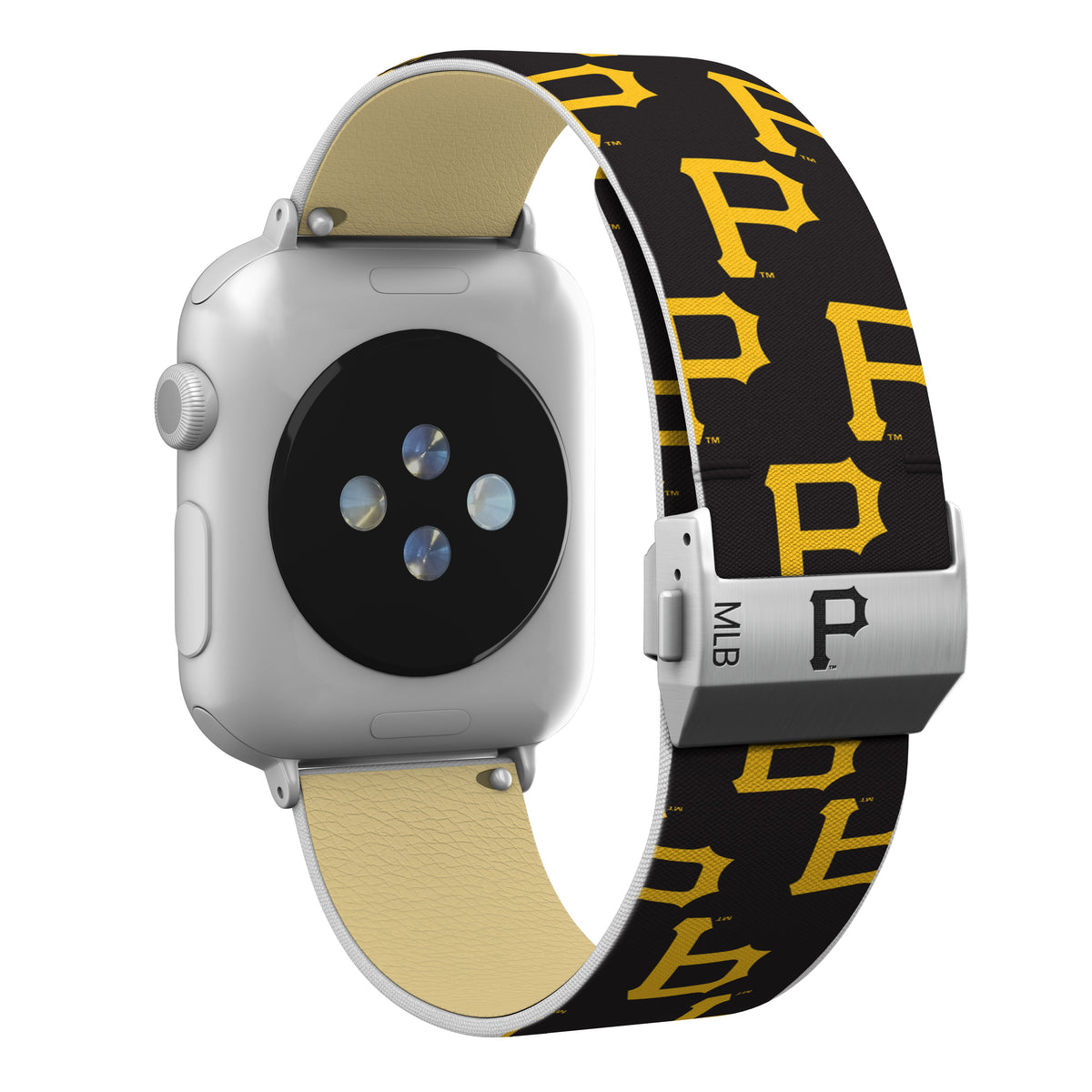 Pittsburgh Pirates Full Print Watch Band With Engraved Buckle - Game Time