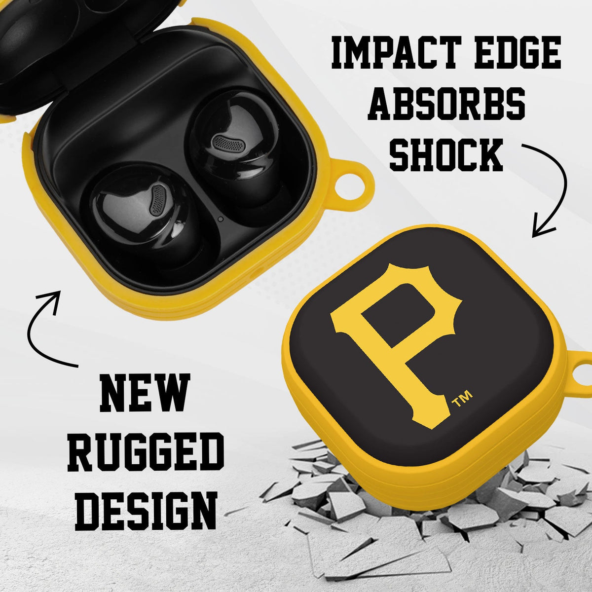 Pittsburgh Pirates HDX Samsung Galaxy Buds Pro Case Cover