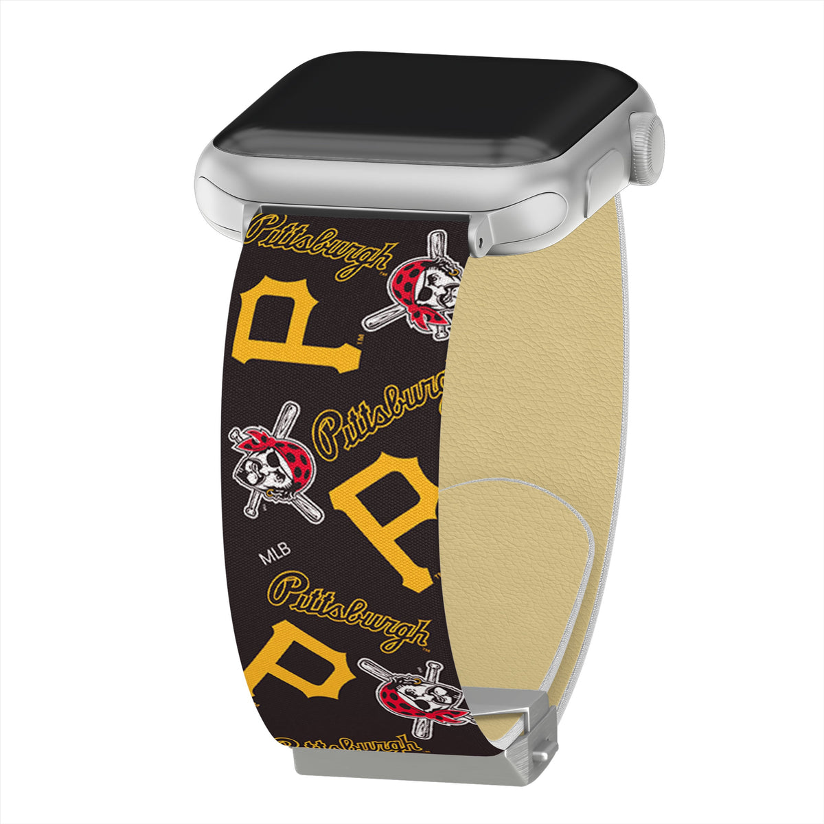 Game Time Pittsburgh Pirates Signature Series Apple Watch Band With Engraved Buckle