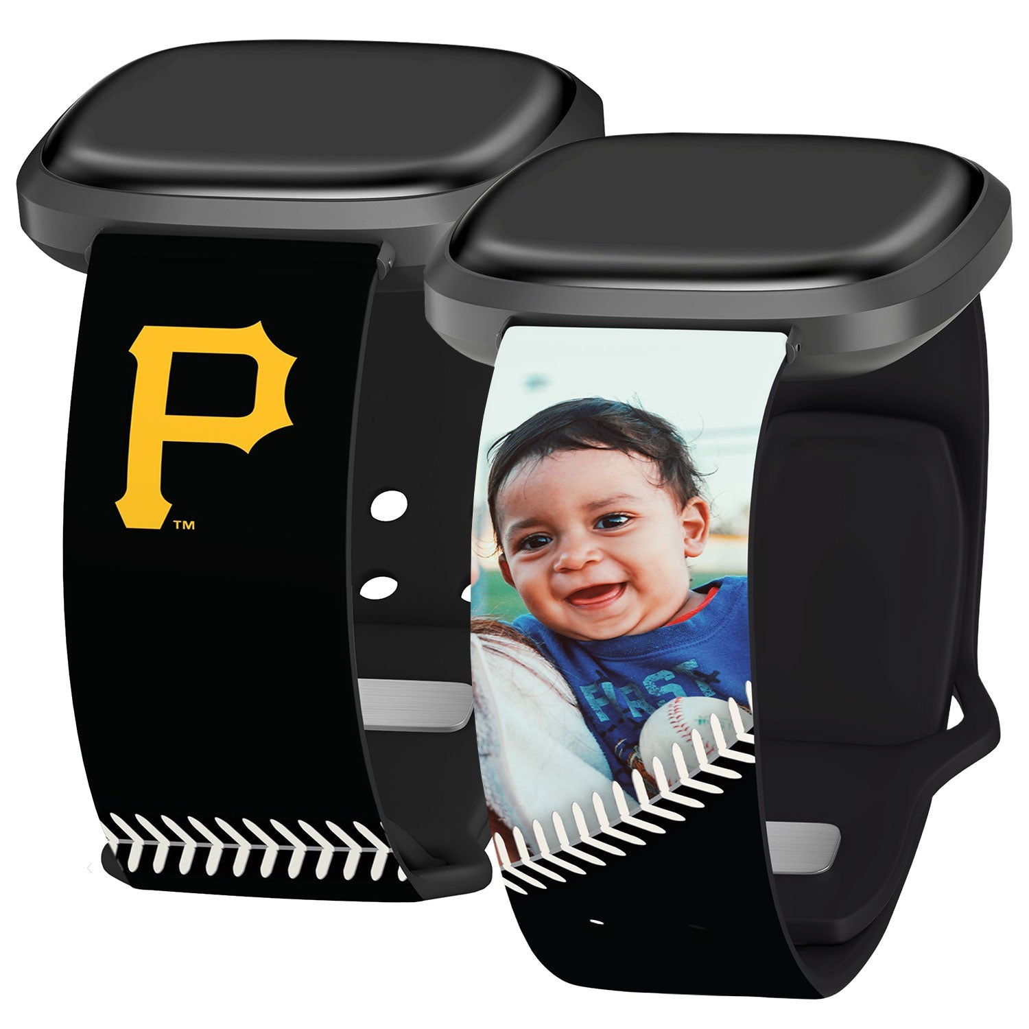 Pittsburgh Pirates Custom Photo HD Fitbit Versa 3 & Sense Band