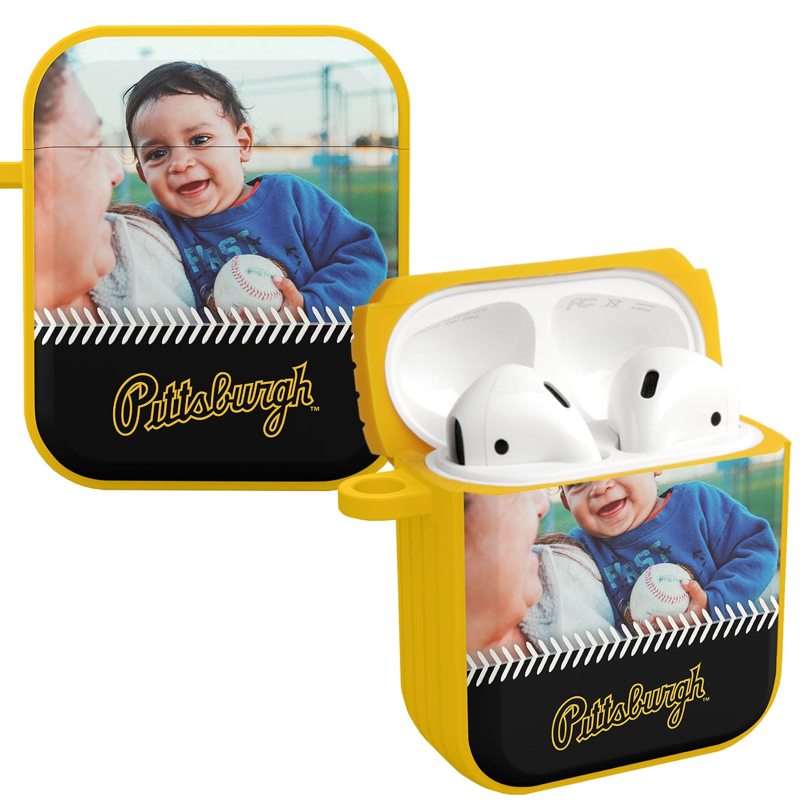 Pittsburgh Pirates Custom Photo HDX Apple AirPods Gen 1 & 2 Case Cover