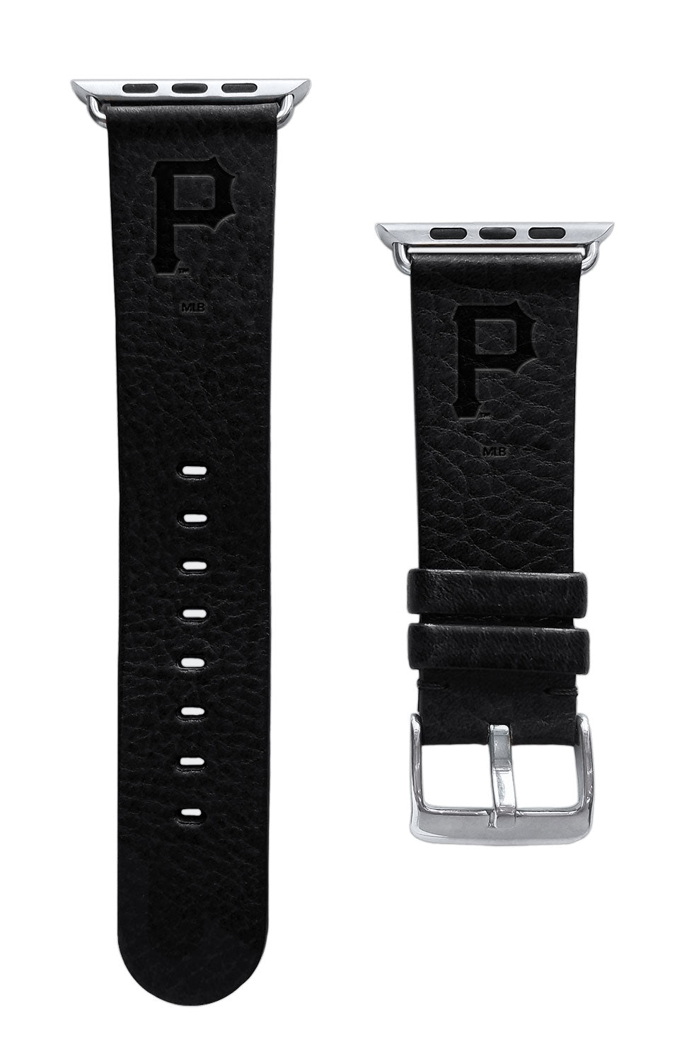 Pittsburgh Pirates Leather Band Compatible with Apple Watch - Game Time