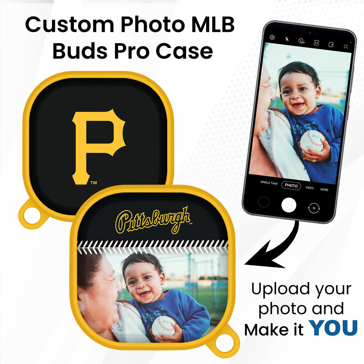 Pittsburgh Pirates Custom Photo HDX Samsung Galaxy Buds Pro Case Cover