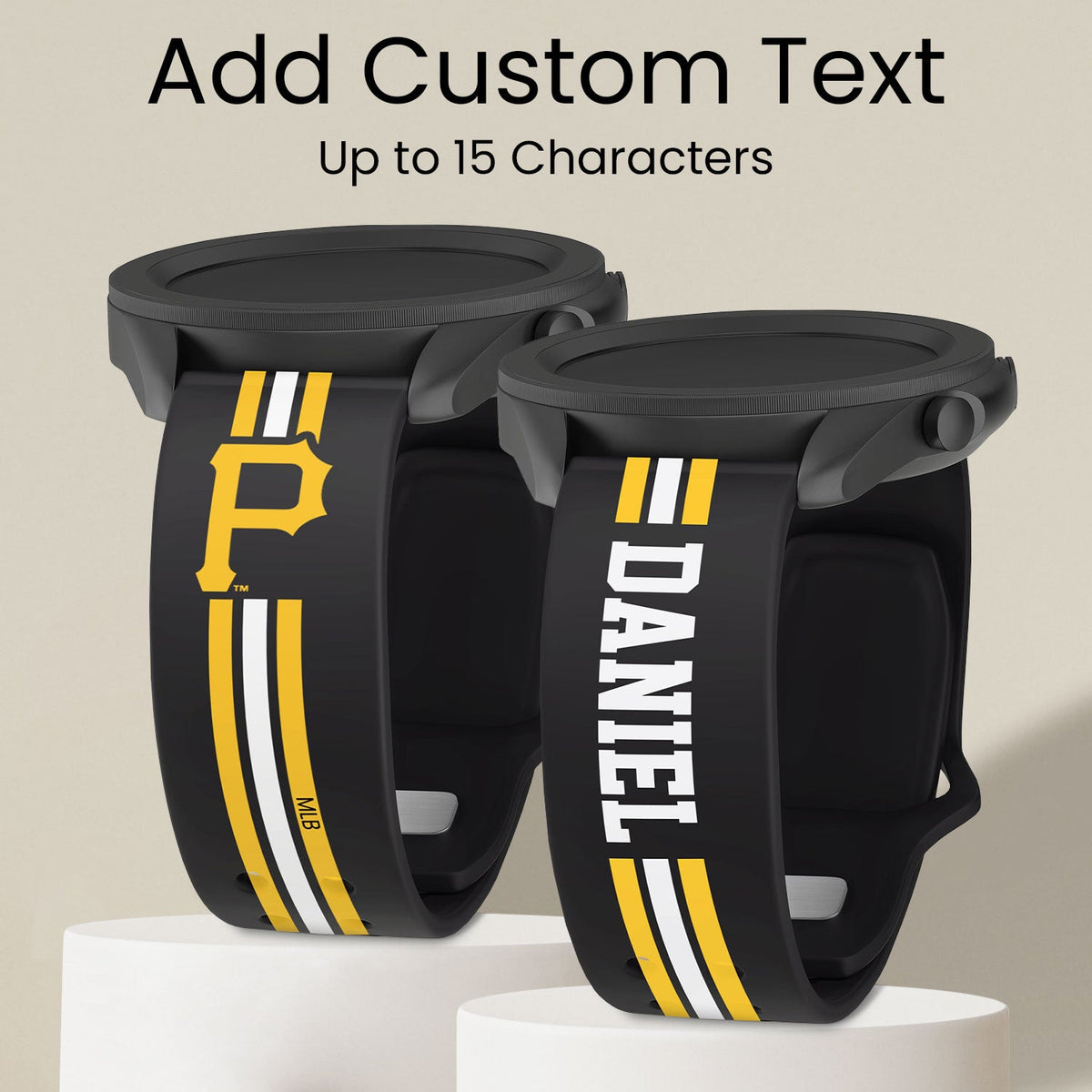 Pittsburgh Pirates Custom Name HD Quick Change Watch Band