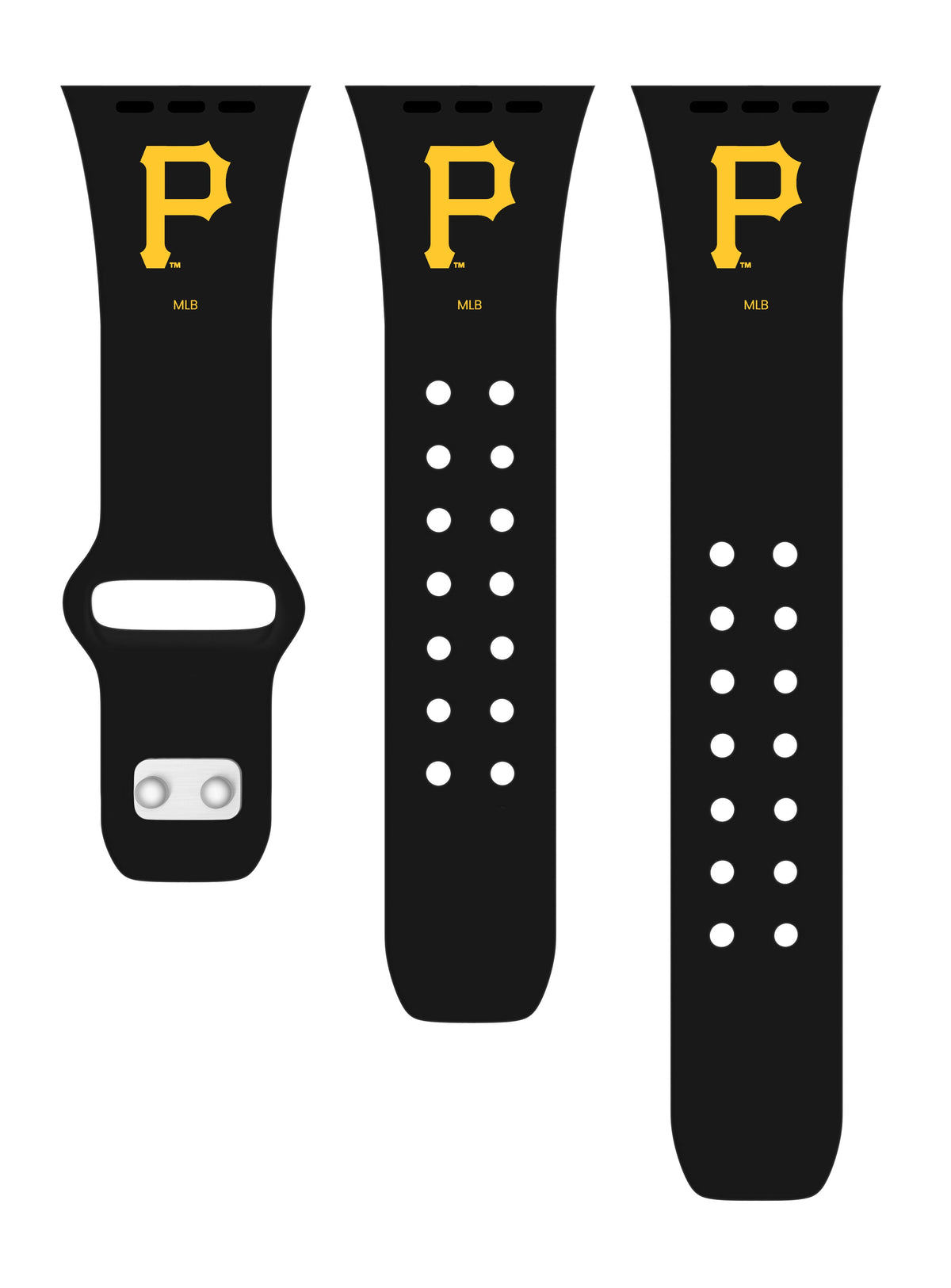 Pittsburgh Pirates Silicone Apple Watch Band - Game Time