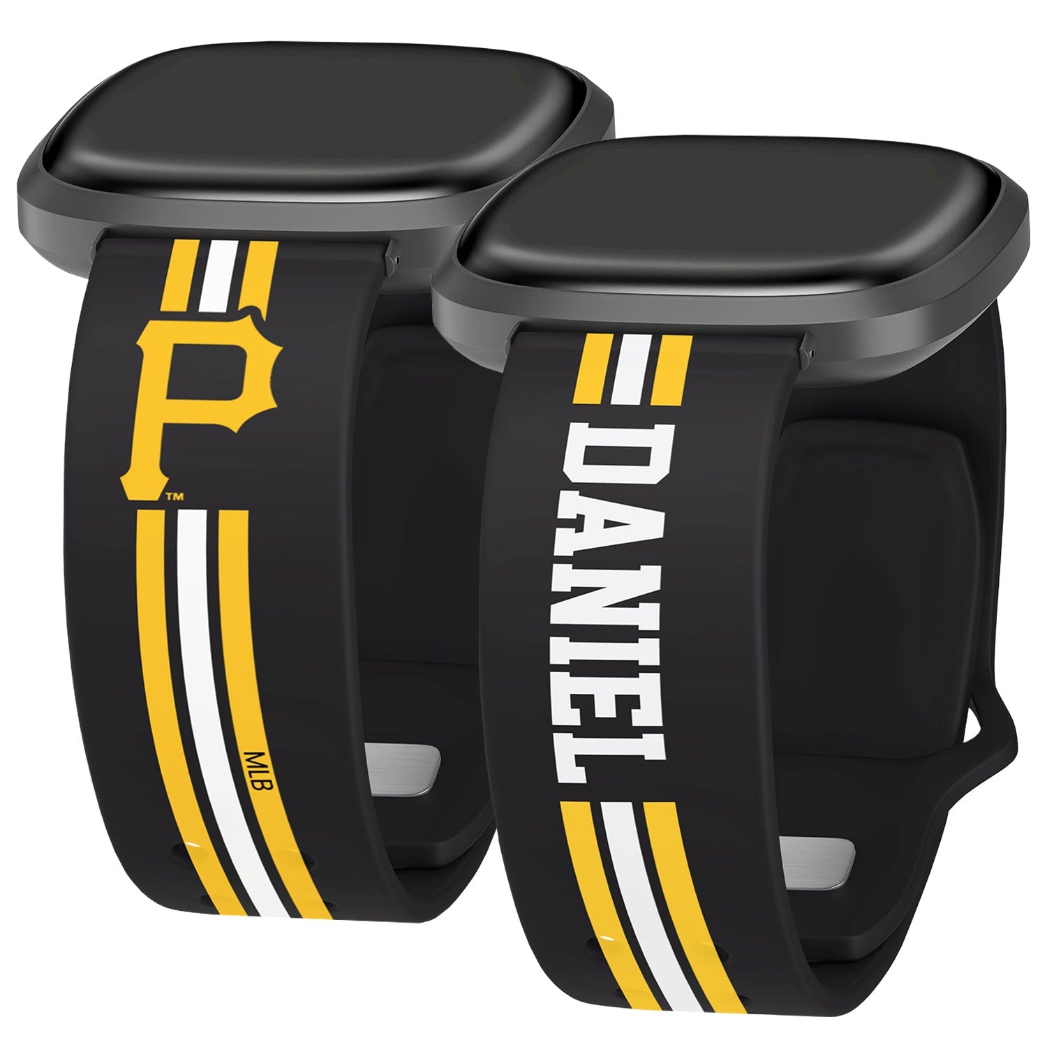 Pittsburgh Pirates Custom Name HD Fitbit Versa 3 and Sense Watch Band