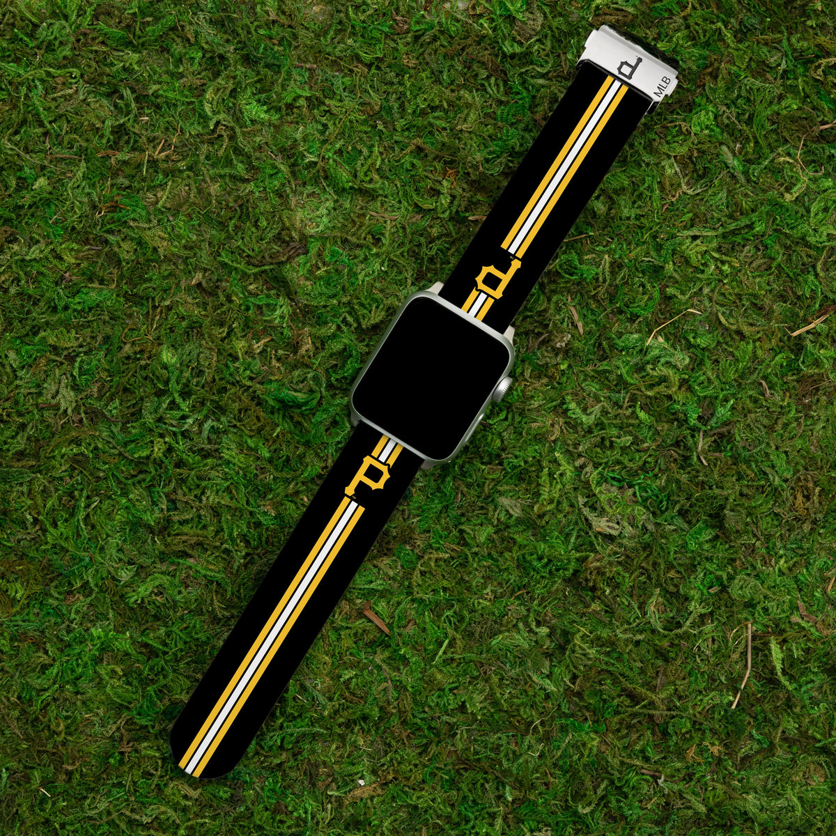 Game Time Pittsburgh Pirates Signature Series Apple Watch Band With Engraved Buckle
