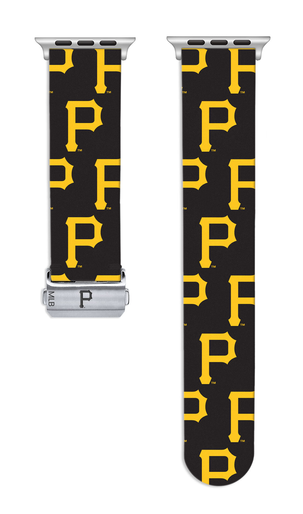 Pittsburgh Pirates Full Print Watch Band With Engraved Buckle - Game Time