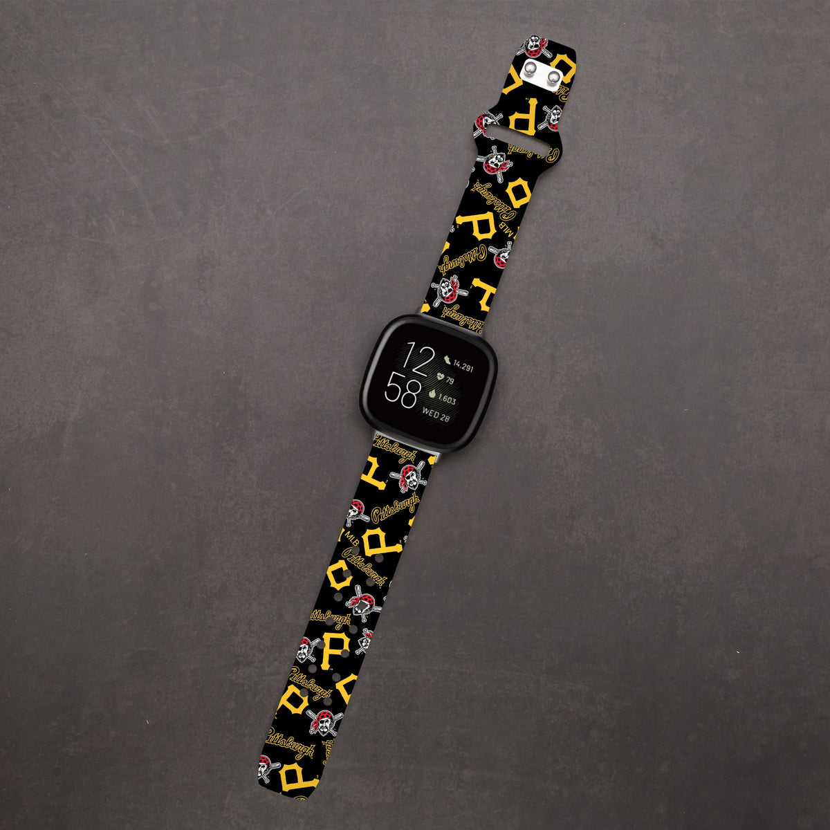 Pittsburgh Pirates HD Fitbit Versa 3 and Sense Watch Band