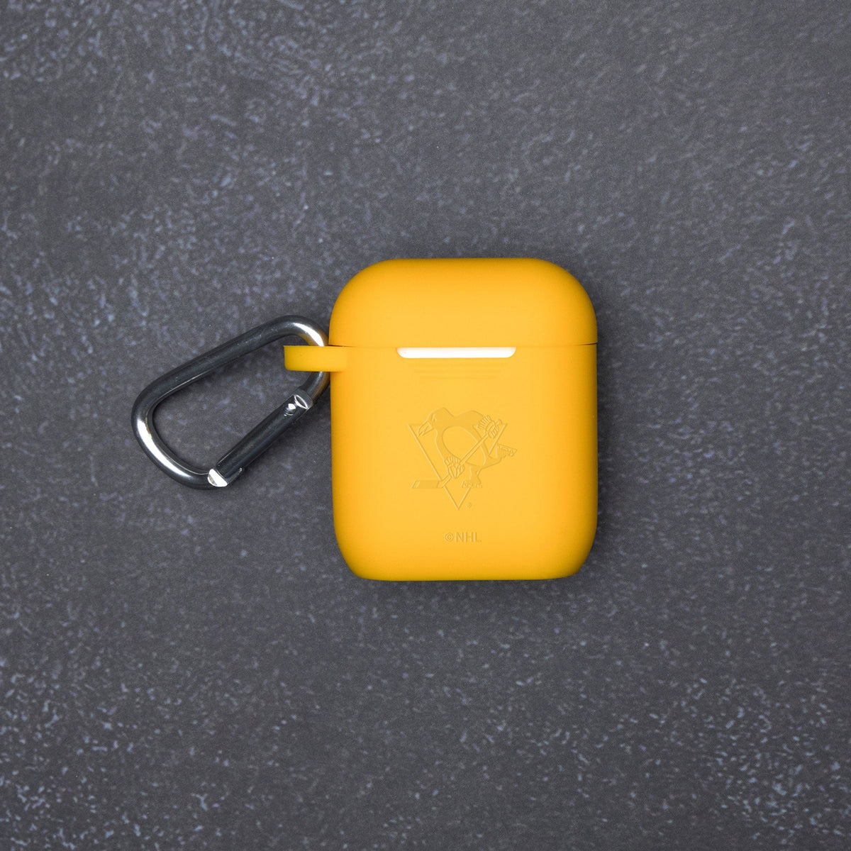 Game Time Pittsburgh Penguins Engraved Silicone AirPods Case Cover