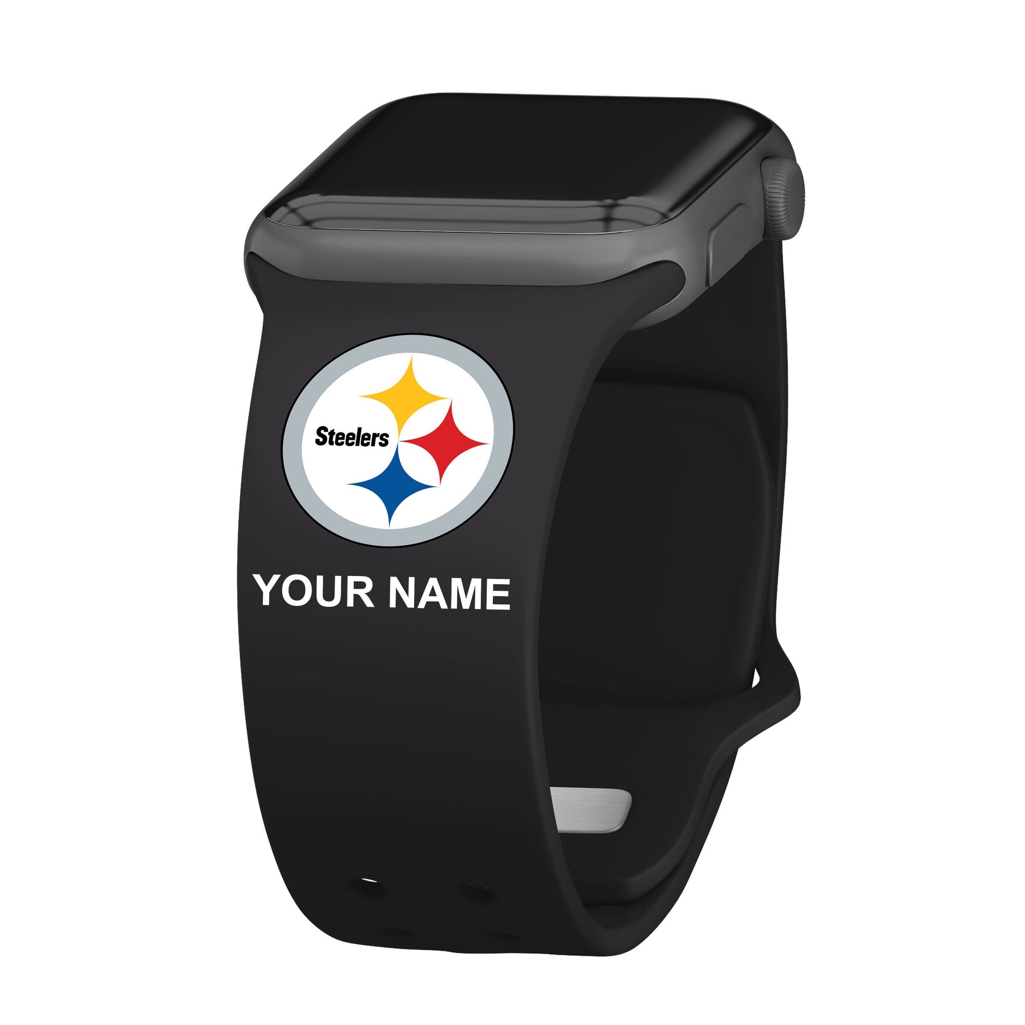 Pittsburgh Steelers Custom Name HD Apple Watch Band