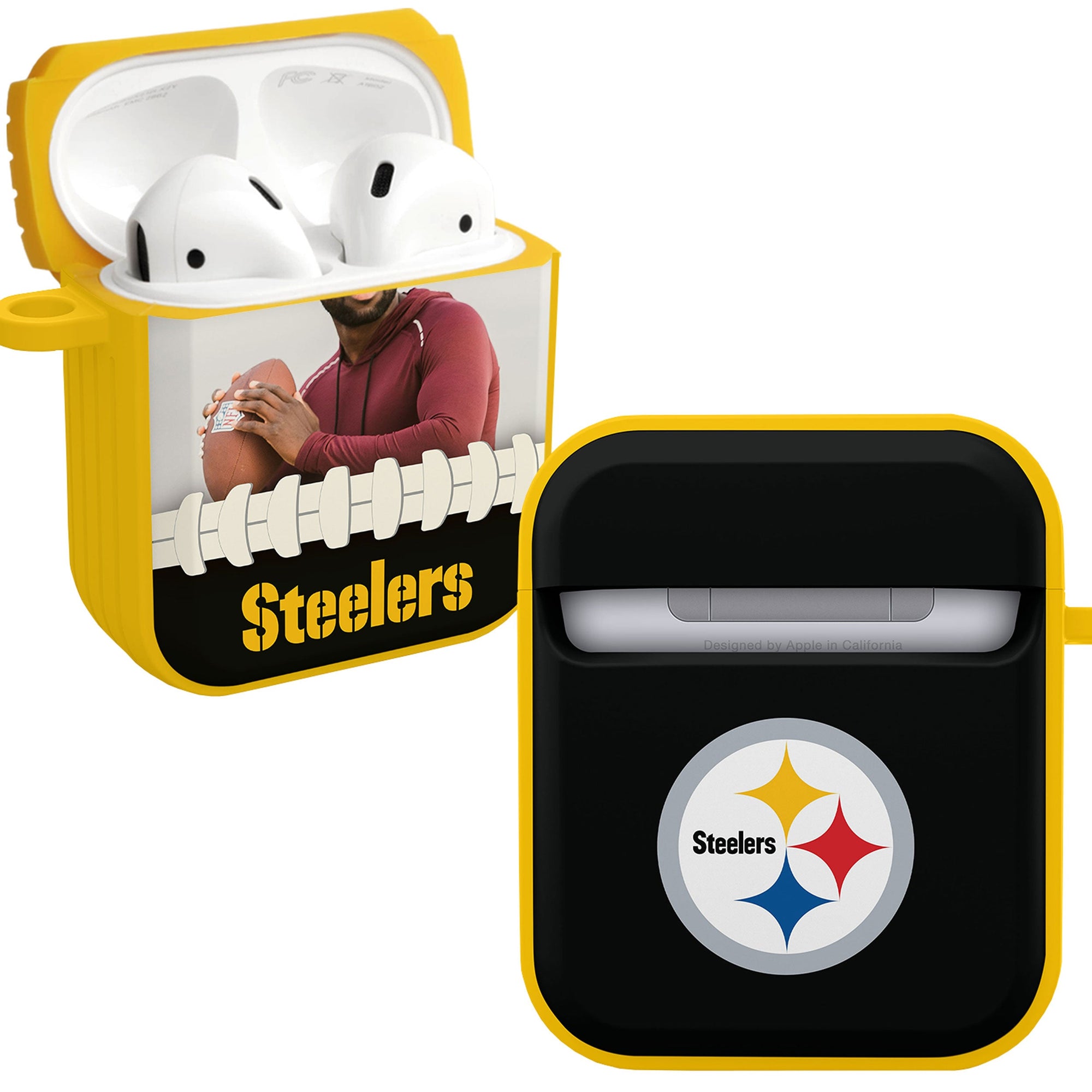 Pittsburgh Steelers Custom Photo HDX Apple AirPods Gen 1 & 2 Case Cover