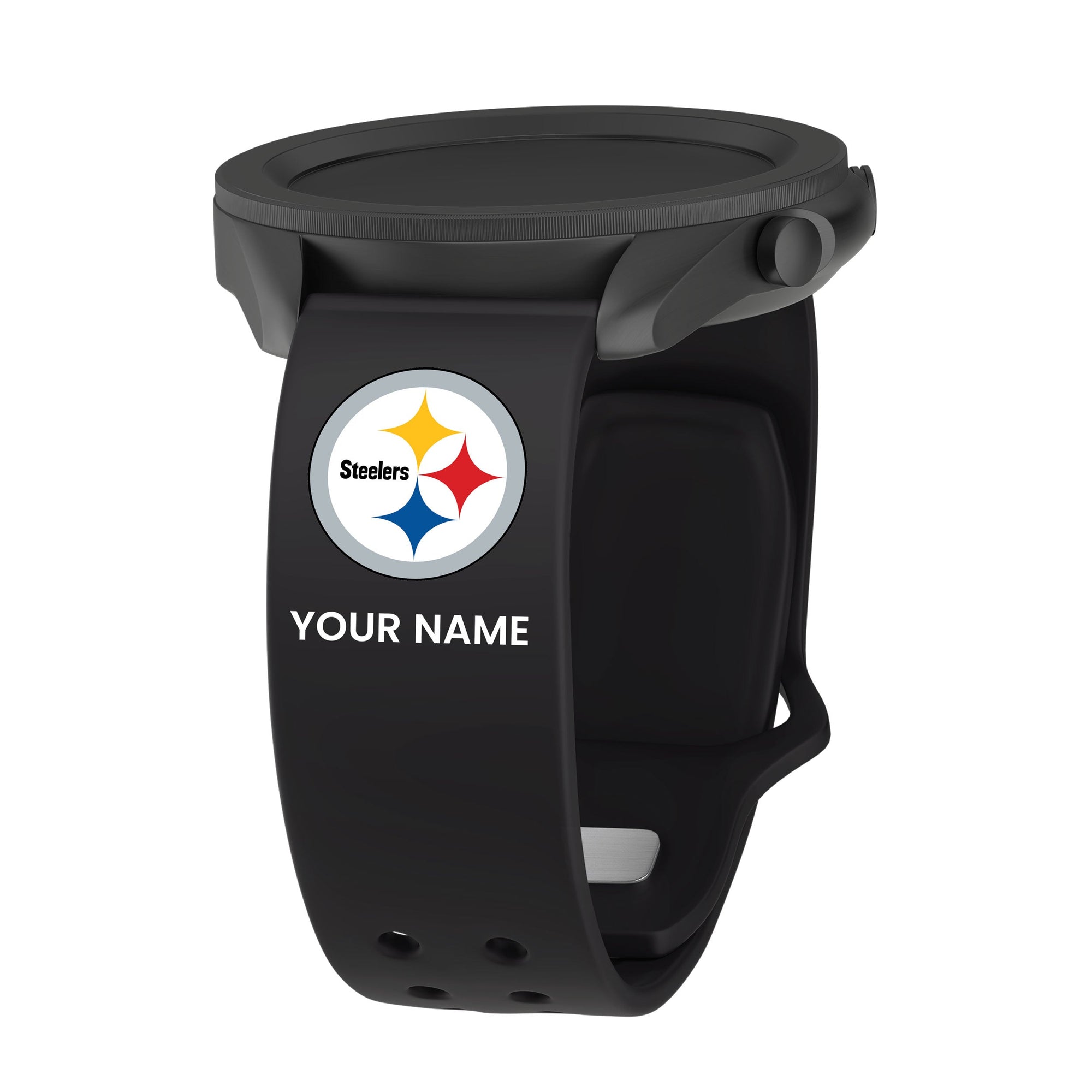 GAME TIME Pittsburgh Steelers Custom Name HD Quick Change Watch Band
