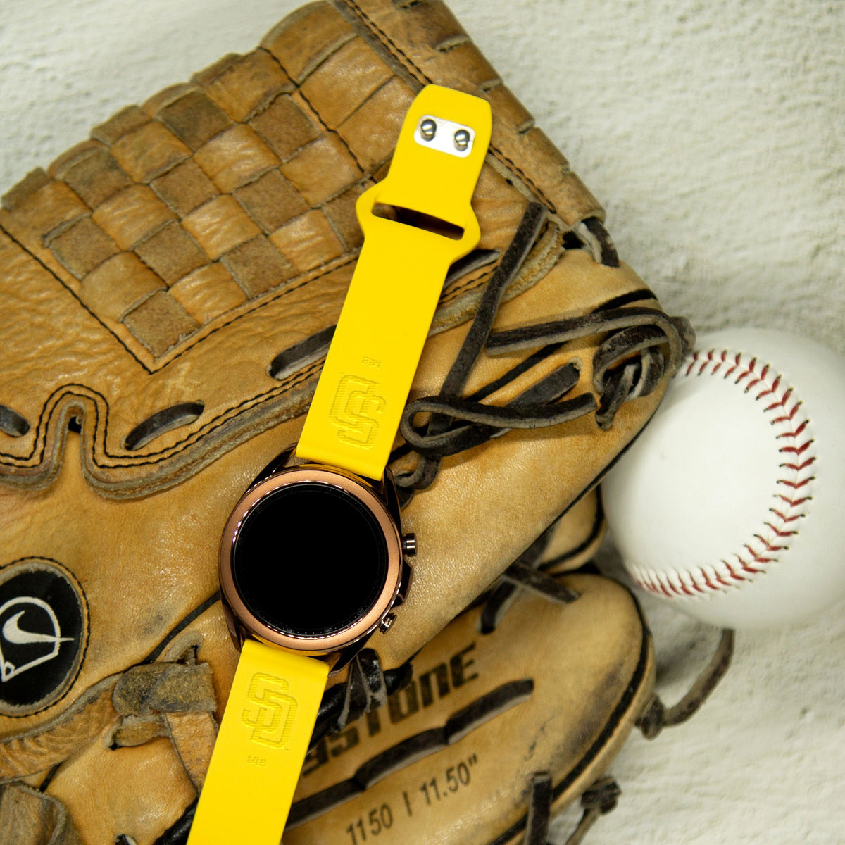 San Diego Padres Engraved Samsung Watch Band And Buds Pro Combo