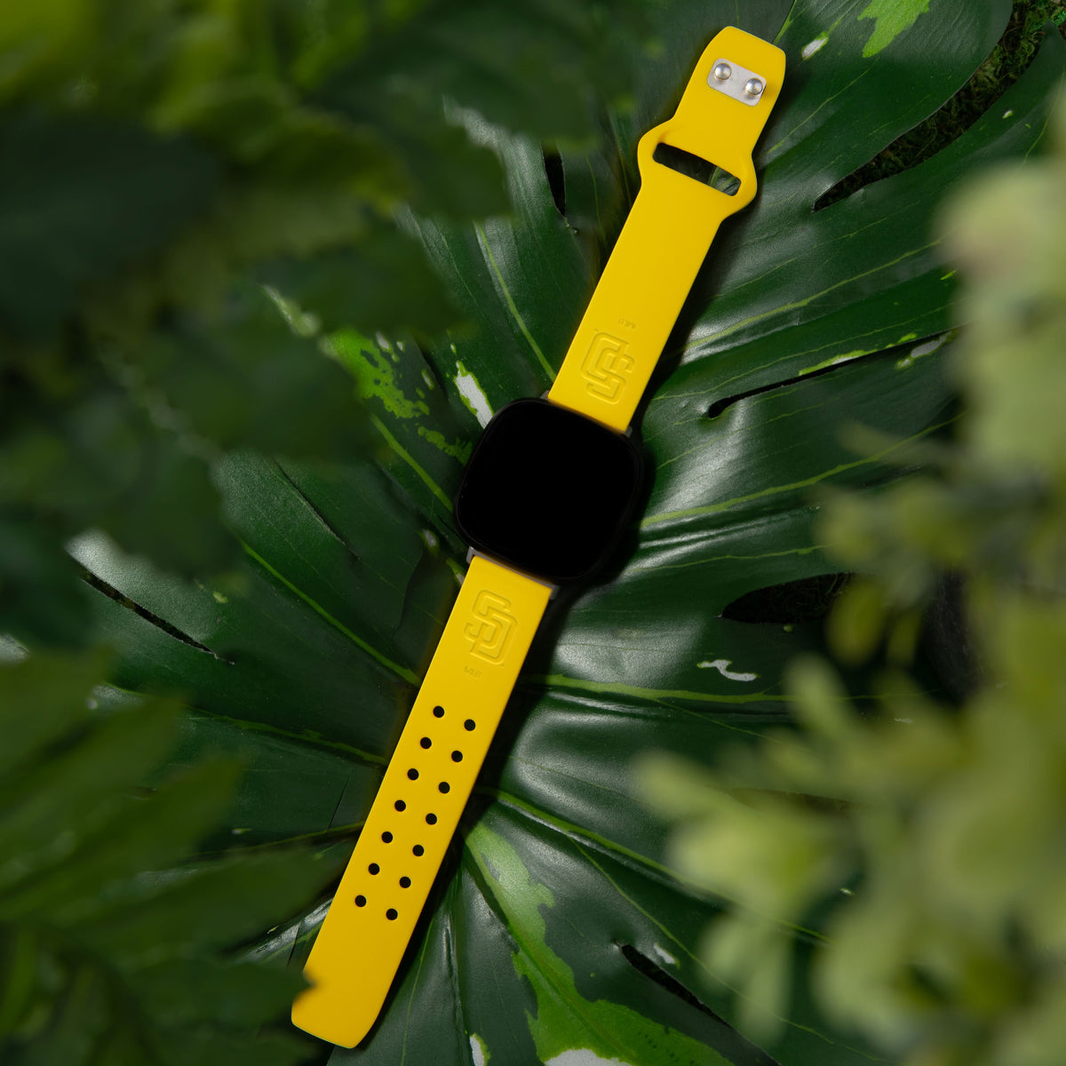 San Diego Padres Fitbit Engraved Silicone Watch Band