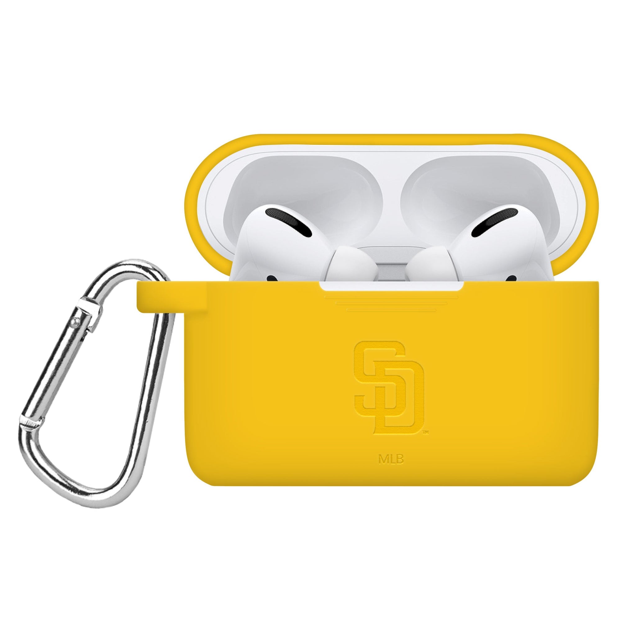 Game Time San Diego Padres Engraved Silicone AirPods Pro Case Cover