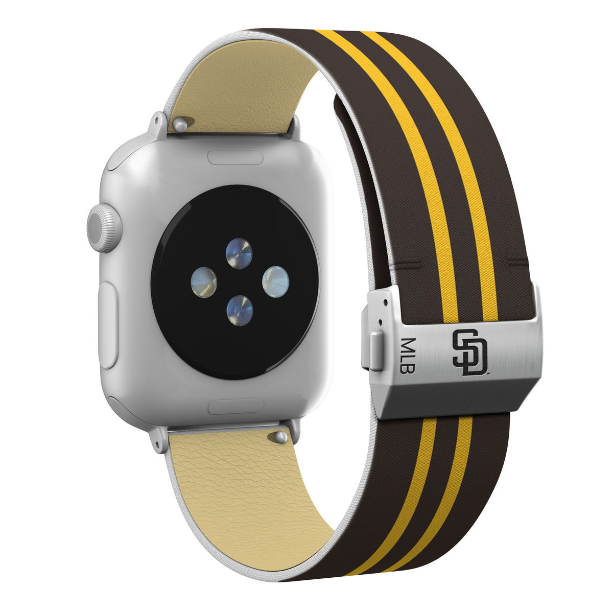 San Diego Padres Full Print Watch Band With Engraved Buckle - Game Time