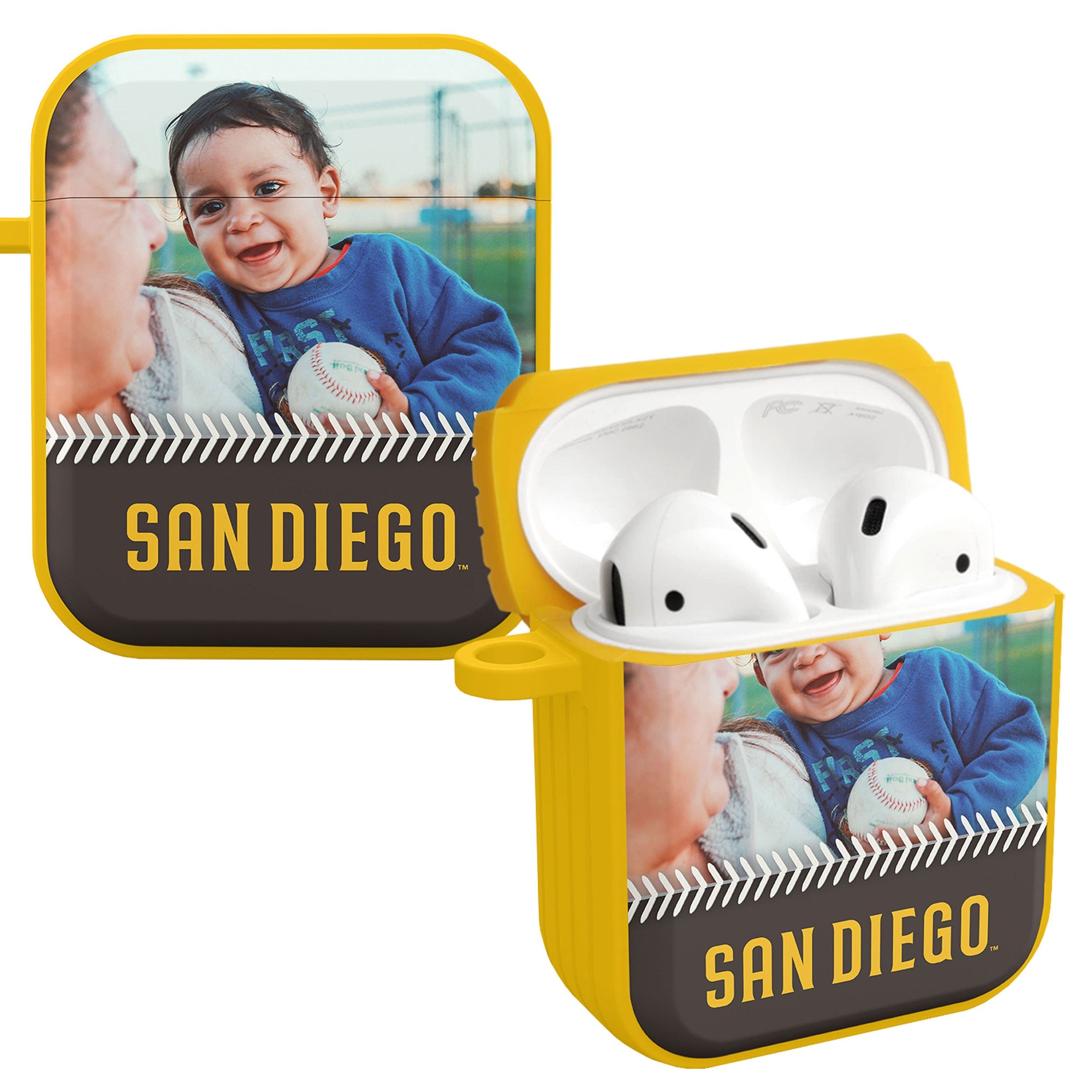 San Diego Padres Custom Photo HDX Apple AirPods Gen 1 & 2 Case Cover