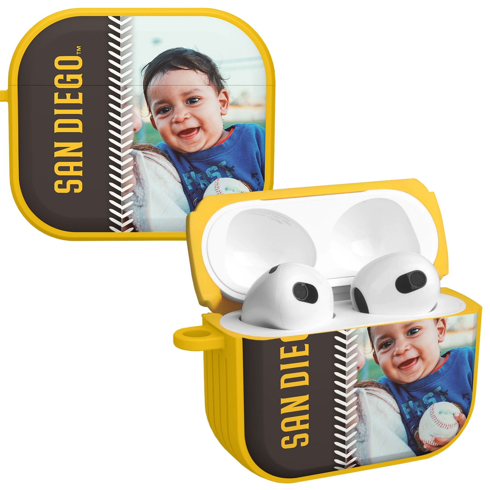San Diego Padres Custom Photo HDX Apple AirPods Gen 3 Case Cover