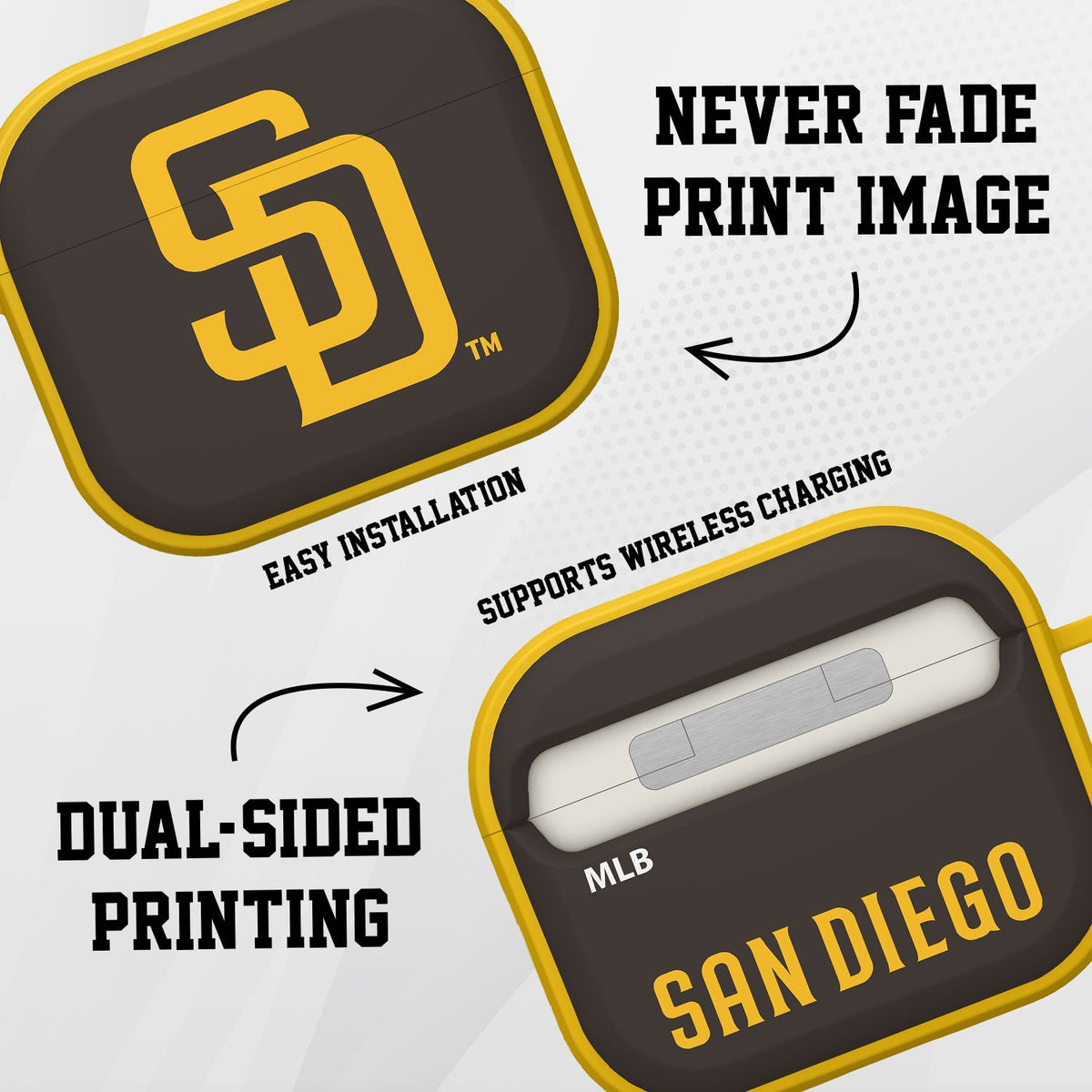 San Diego Padres HDX Apple AirPods Gen 3 Case Cover