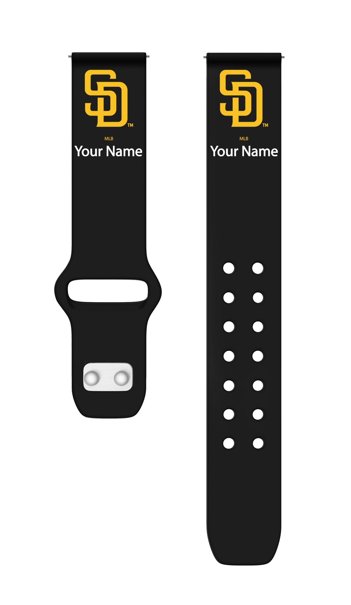 San Diego Padres HD Custom Name Watch Band Compatible with Samsung Galaxy Watch and more