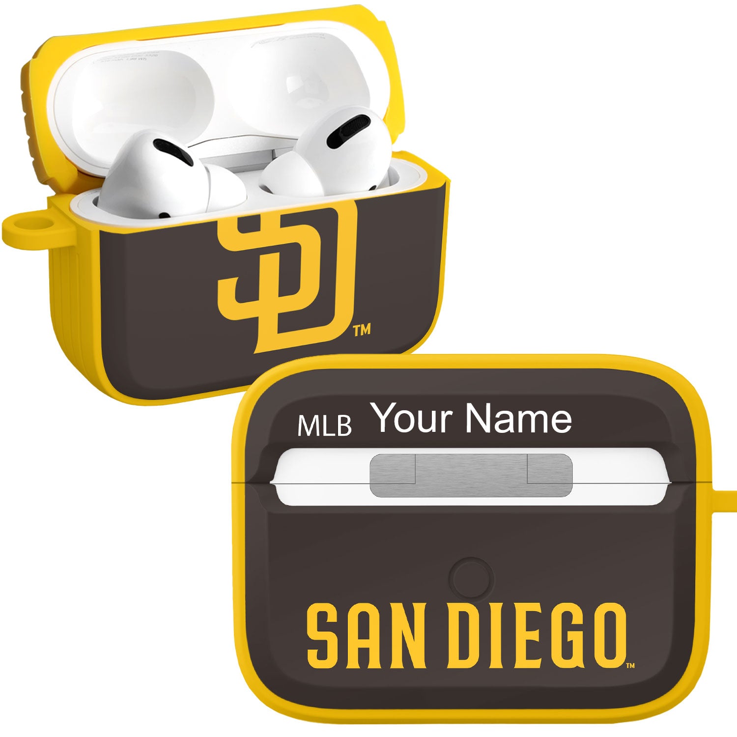 San Diego Padres Custom HDX Apple AirPods Pro Cover (Classic)