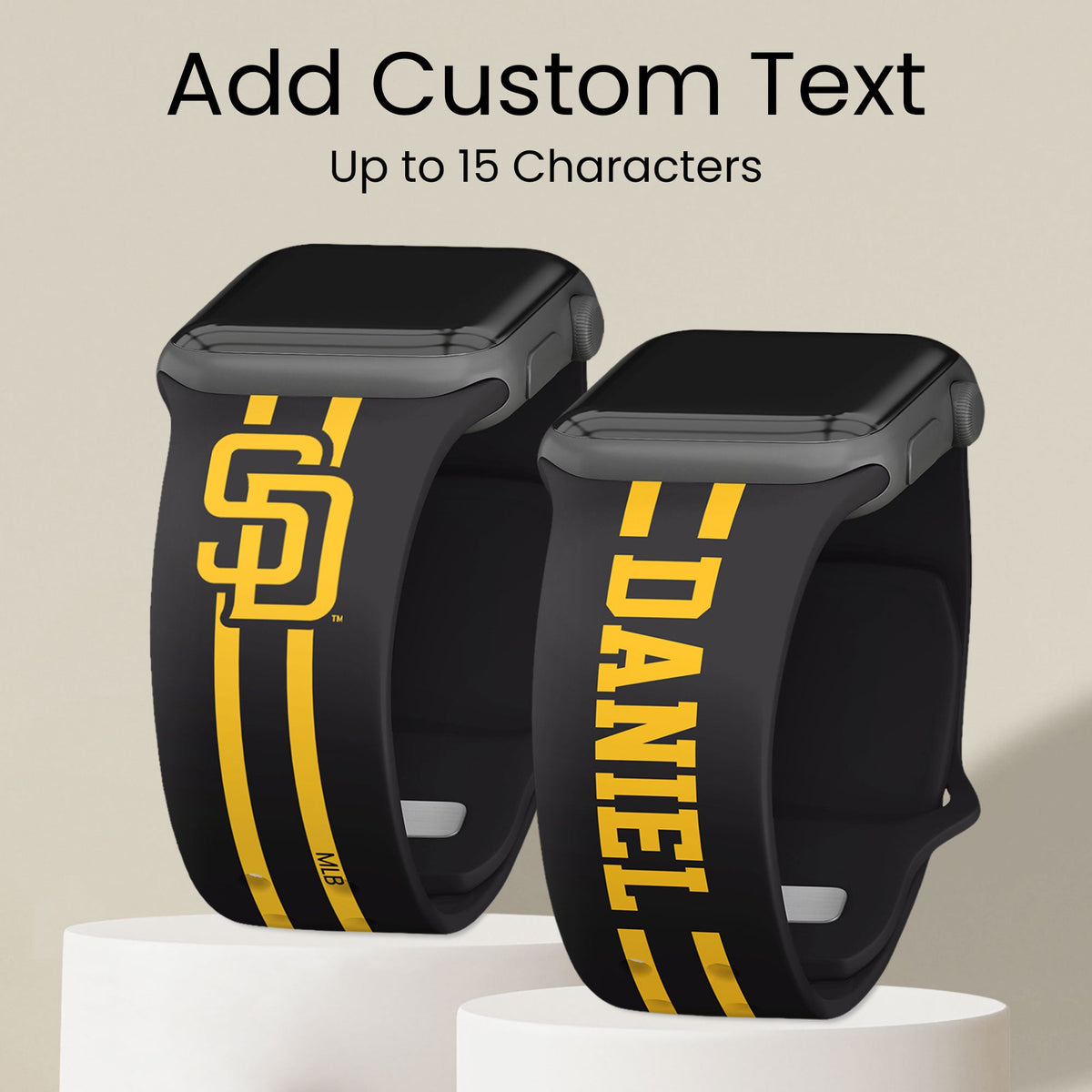 San Diego Padres Custom Name HD Apple Watch Band