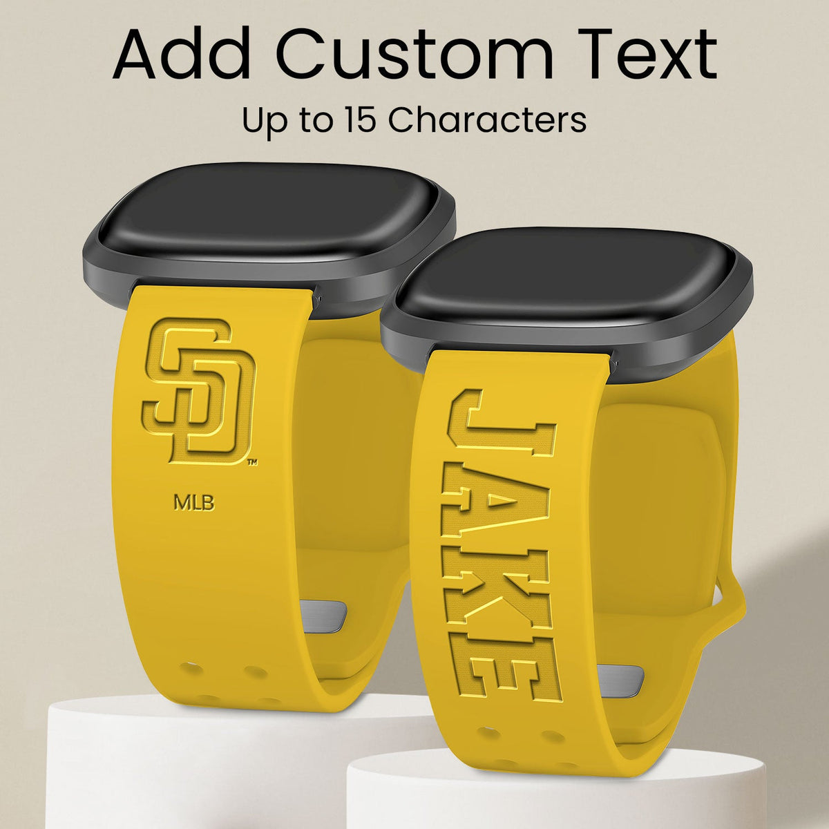San Diego Padres Custom Engraved Fitbit Versa 3 and Sense Watch Band