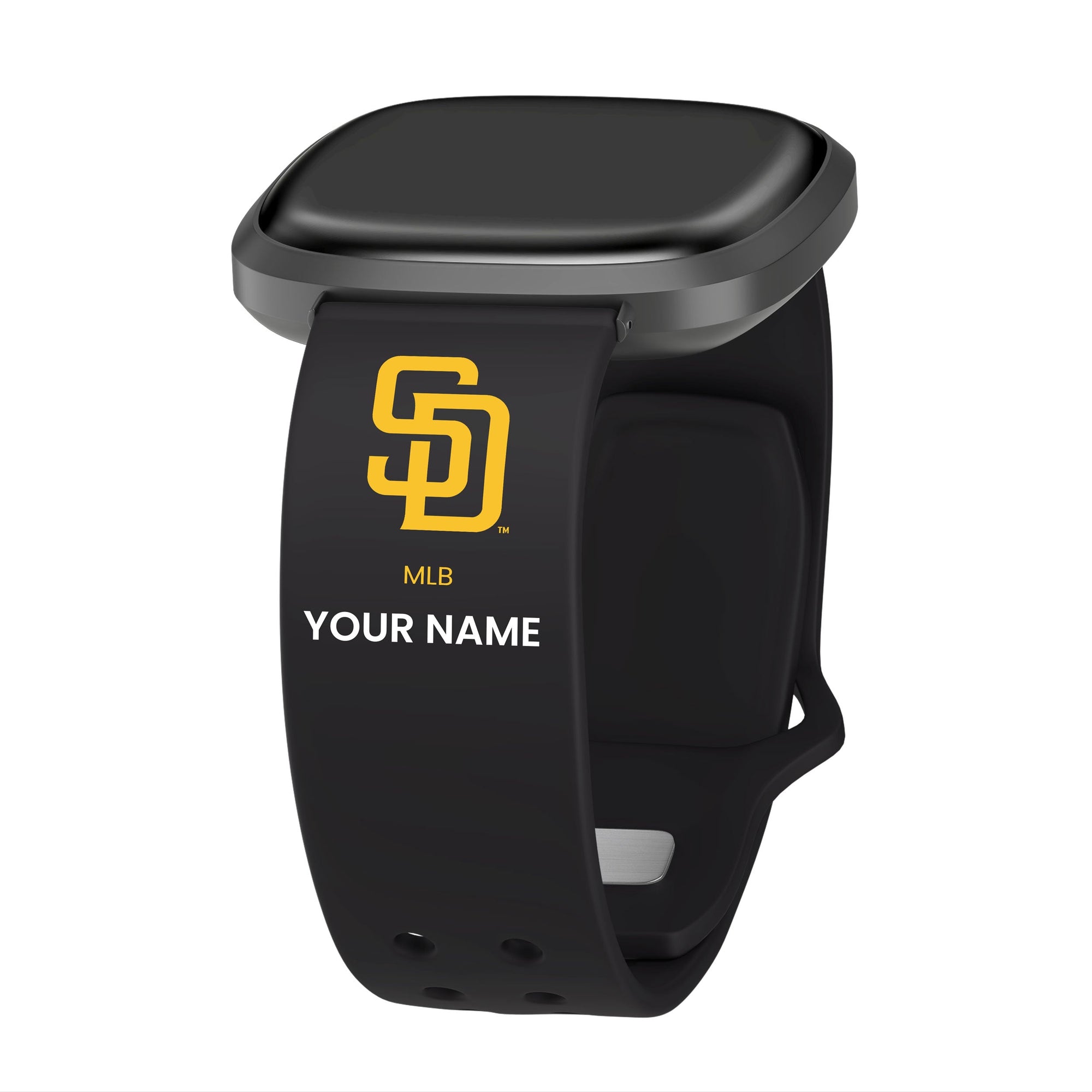 San Diego Padres HD Custom Name Watch Band Compatible with Fitbit Versa 3 and Sense