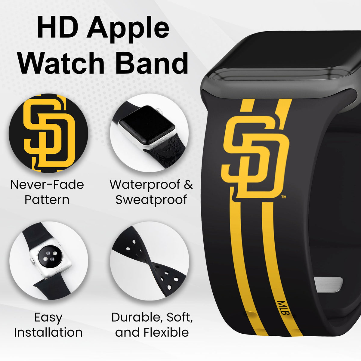 San Diego Padres HD Apple Watch Band