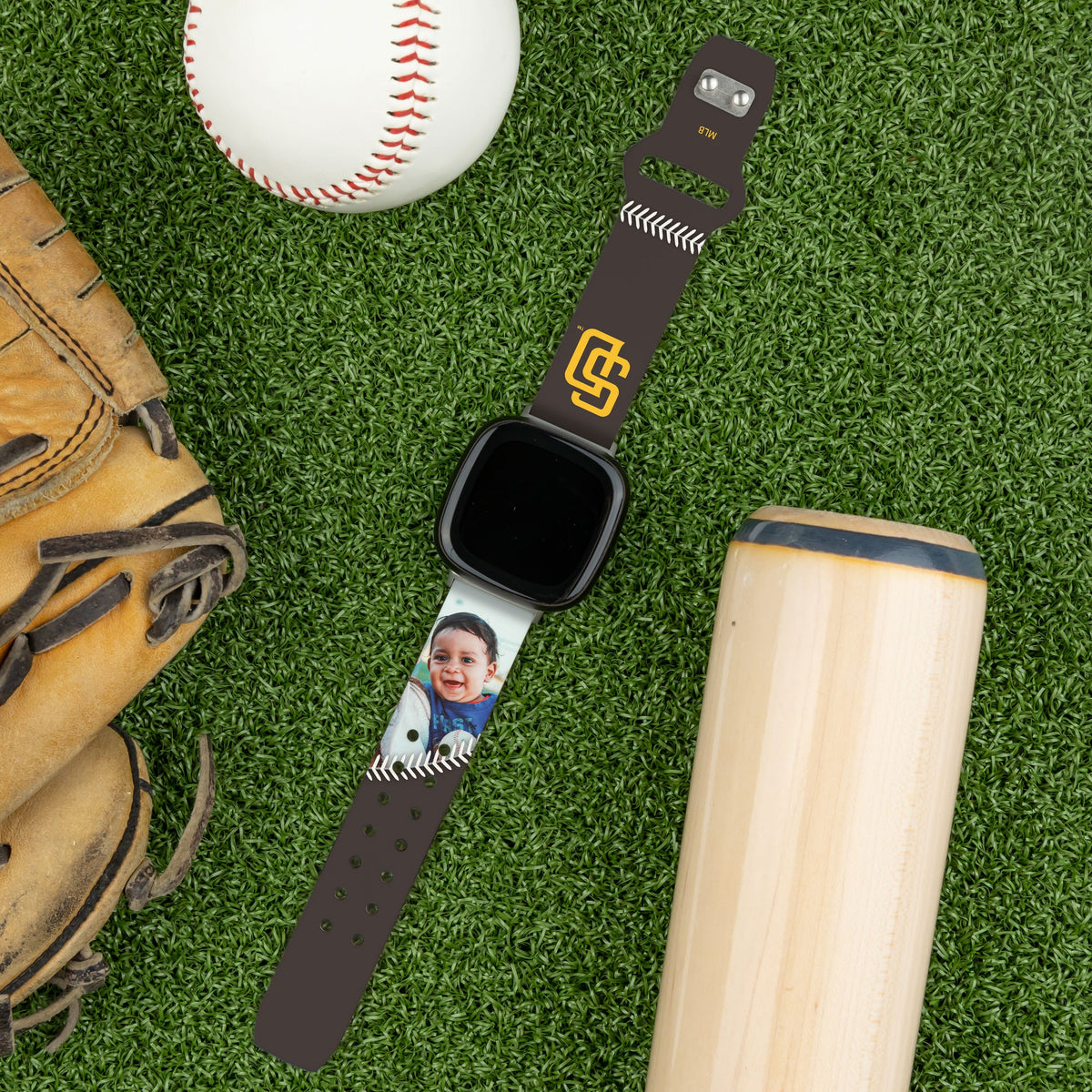 San Diego Padres Custom Photo HD Fitbit Versa 3 &amp; Sense Band