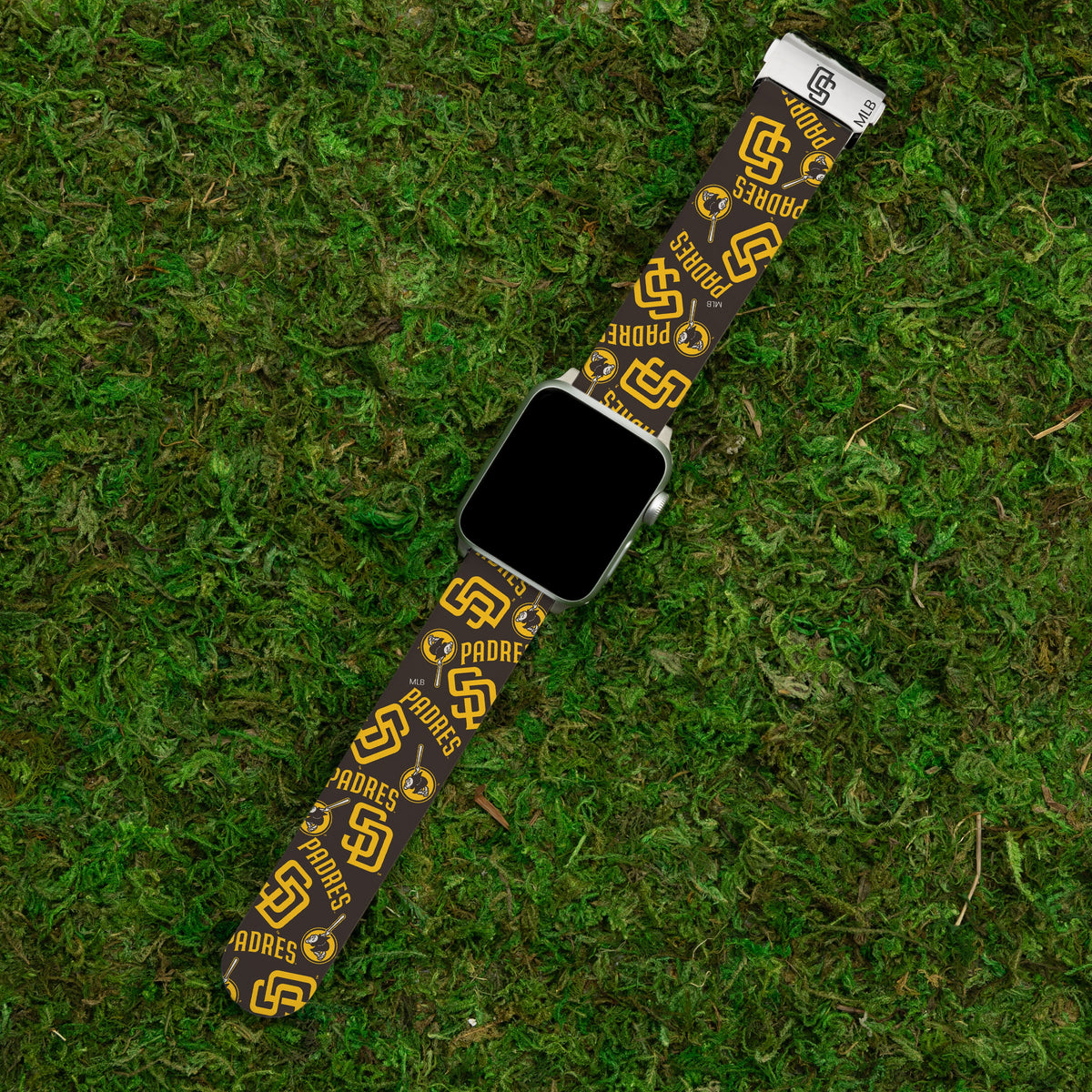 Game Time San Diego Padres Signature Series Apple Watch Band With Engraved Buckle