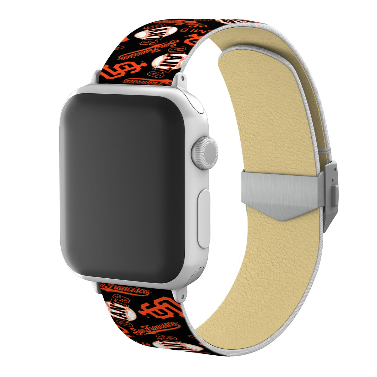 San Francisco Giants Full Print Watch Band With Engraved Buckle - Game Time