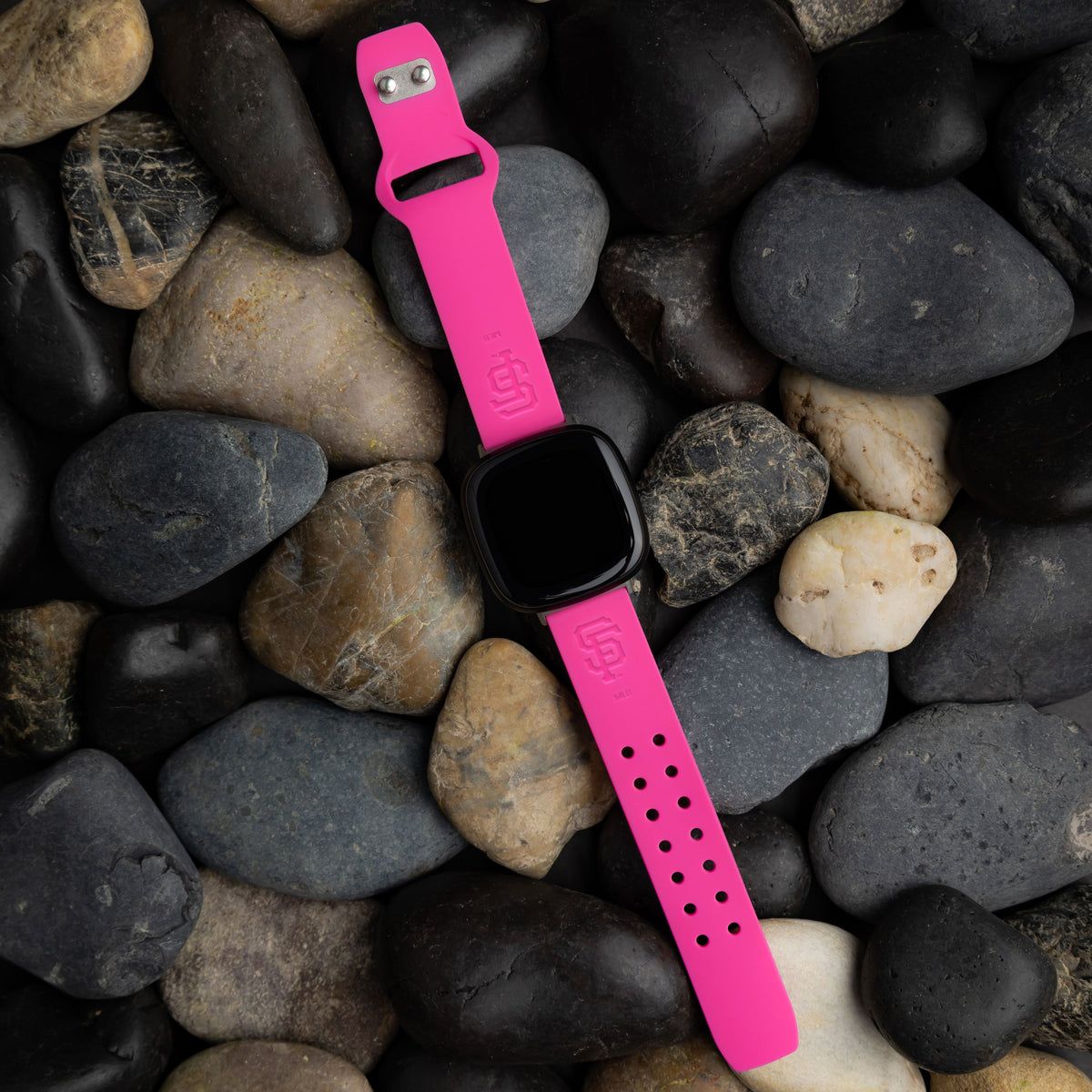 San Francisco Giants Fitbit Engraved Silicone Watch Band