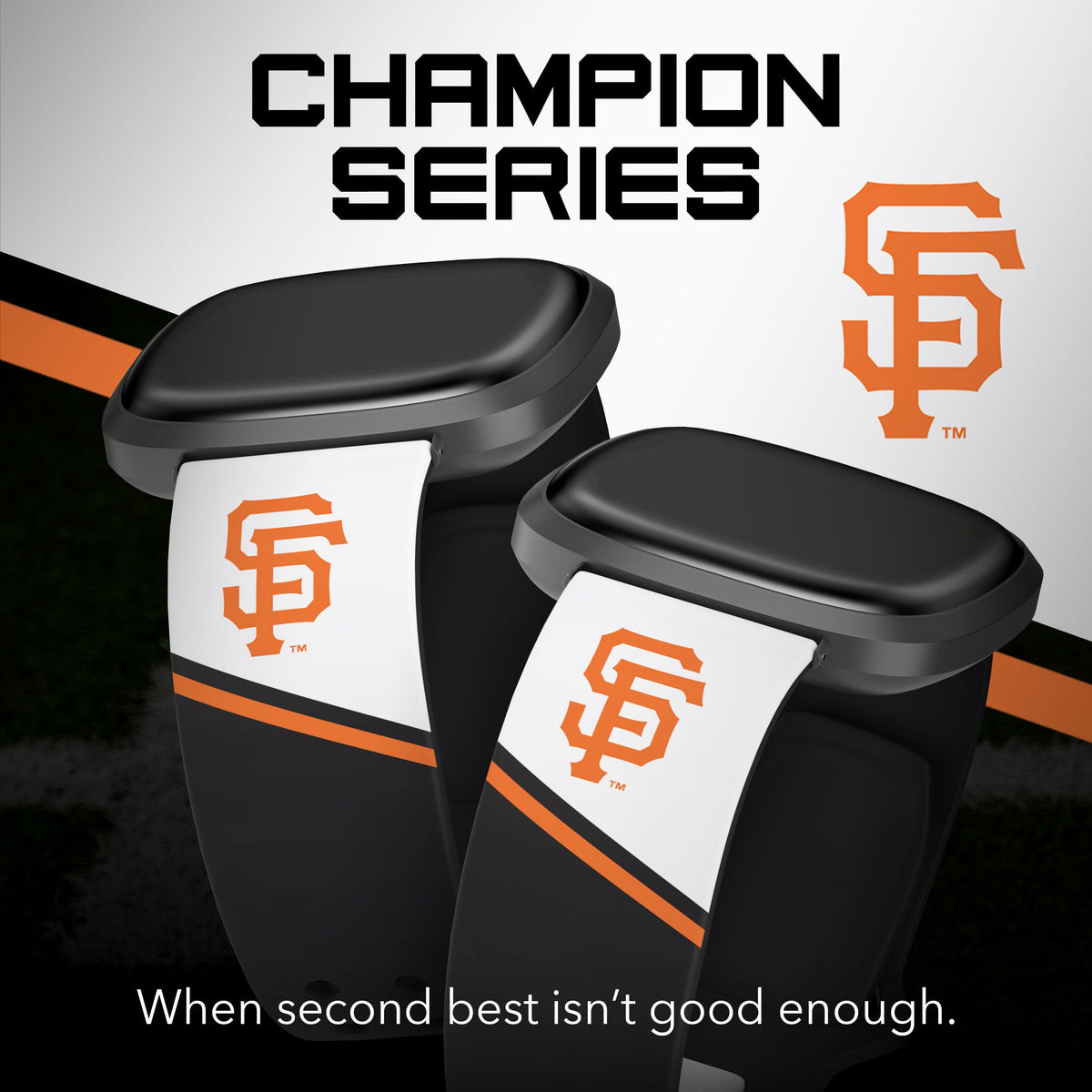 San Francisco Giants HD Champion Series Fitbit Versa 3 &amp; Sense Watch Band