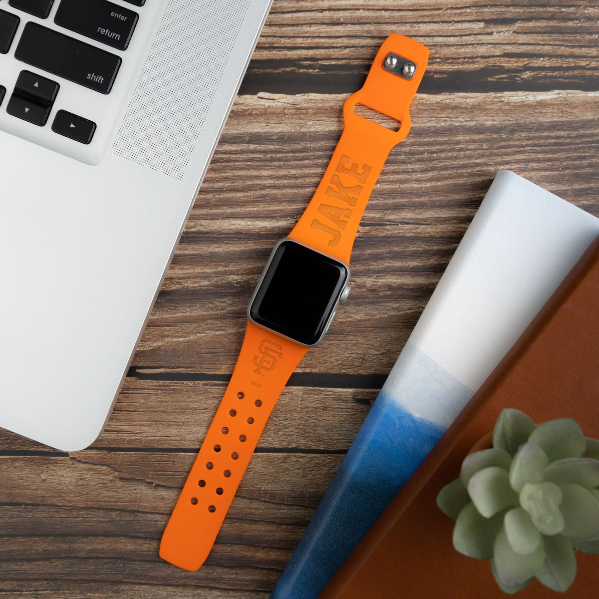San Francisco Giants Custom Engraved Apple Watch Band