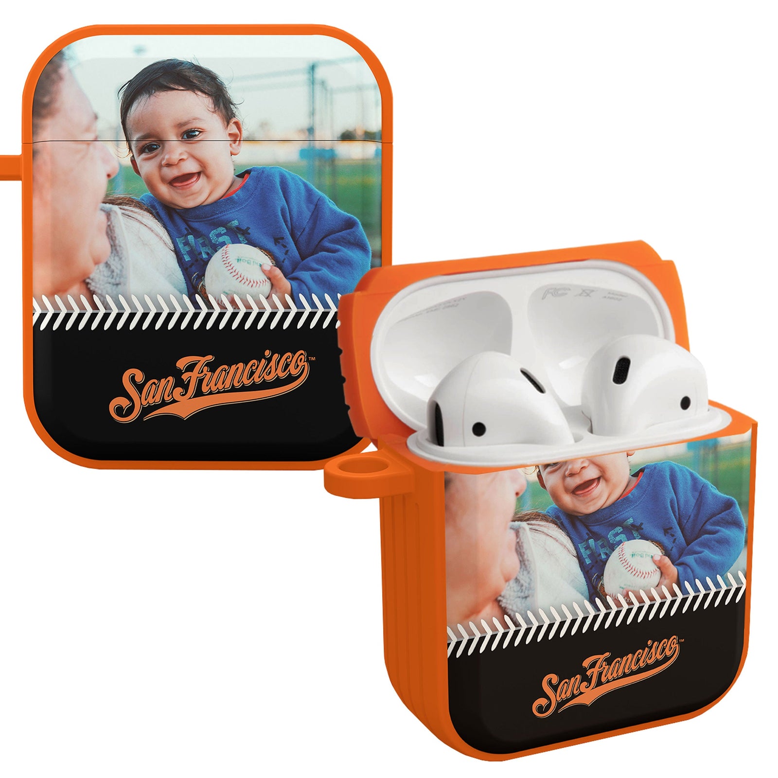 San Francisco Giants Custom Photo HDX Apple AirPods Gen 1 & 2 Case Cover