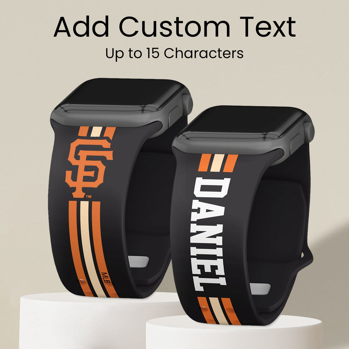 San Francisco Giants Custom Name HD Apple Watch Band