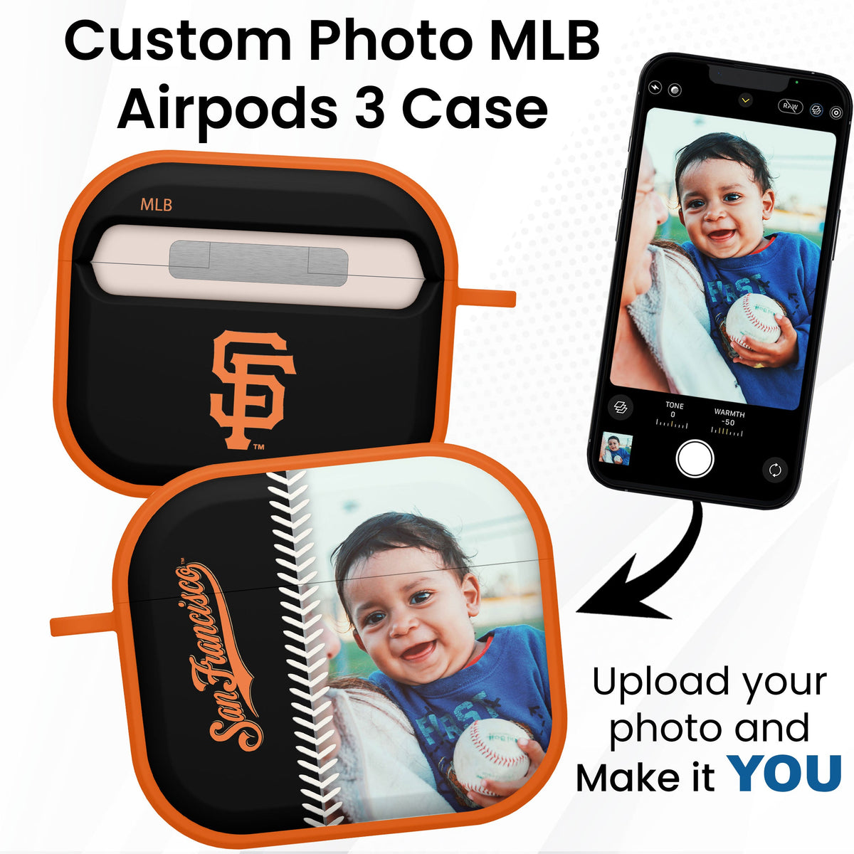 San Francisco Giants Custom Photo HDX Apple AirPods Gen 3 Case Cover