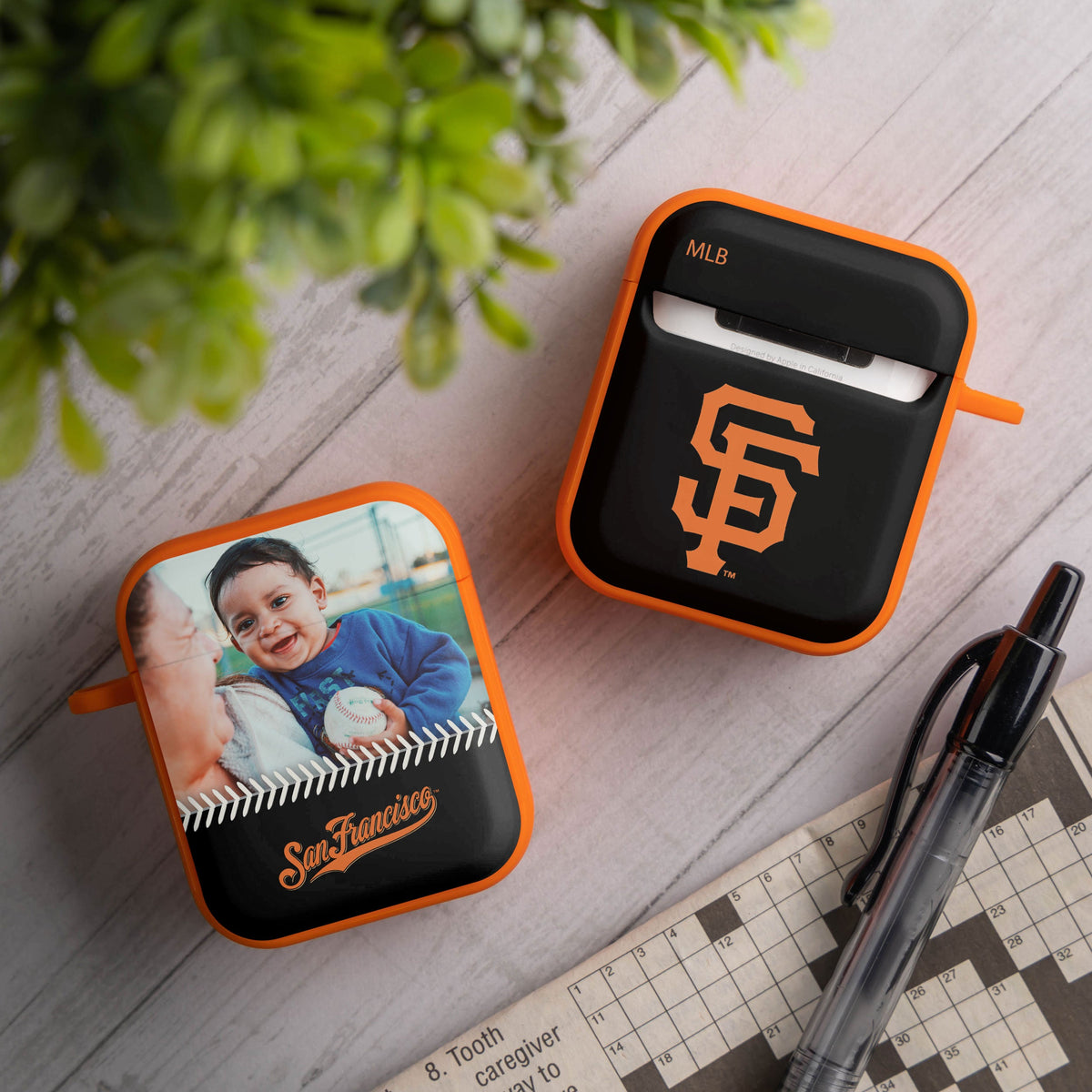 San Francisco Giants Custom Photo HDX Apple AirPods Gen 1 &amp; 2 Case Cover