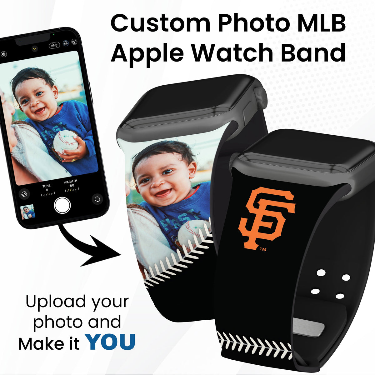 San Francisco Giants Custom Photo HD Apple Watch Band