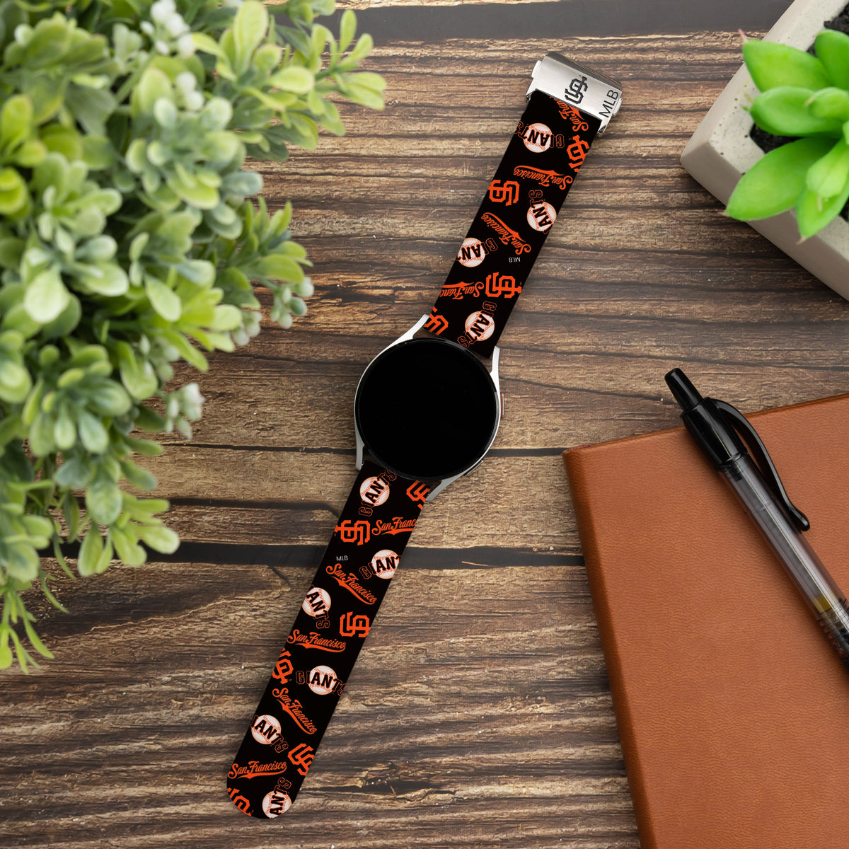 Game Time San Francisco Giants Signature Series Quick Change Watch Band With Engraved Buckle