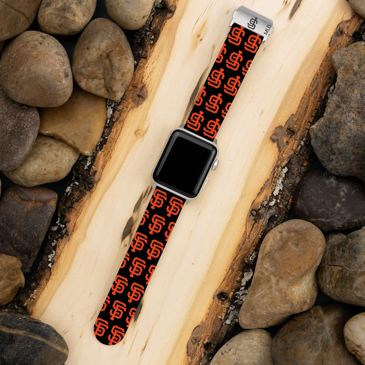 Game Time San Francisco Giants Signature Series Apple Watch Band With Engraved Buckle