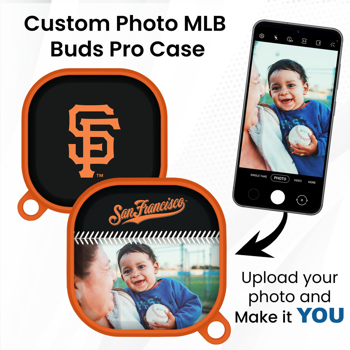 San Francisco Giants Custom Photo HDX Samsung Galaxy Buds Pro Case Cover